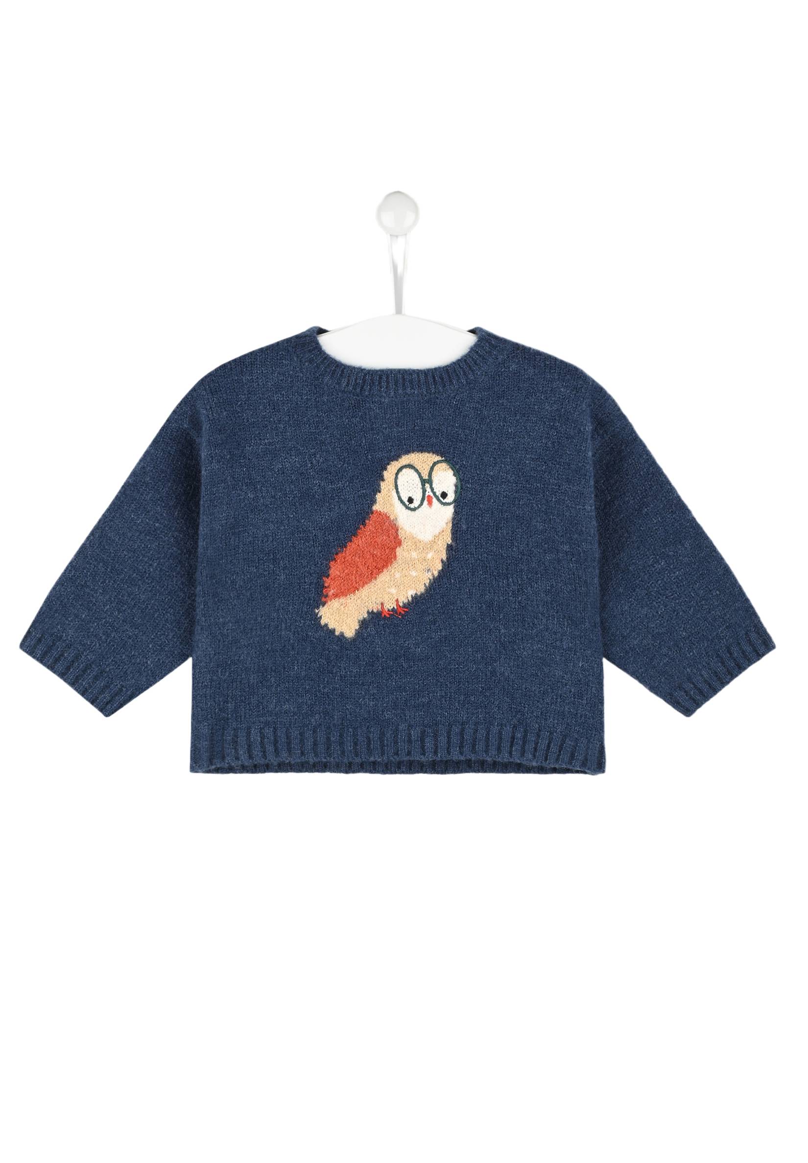 Pull intarsia certifié Oekotex, Beige, large image number 3.0