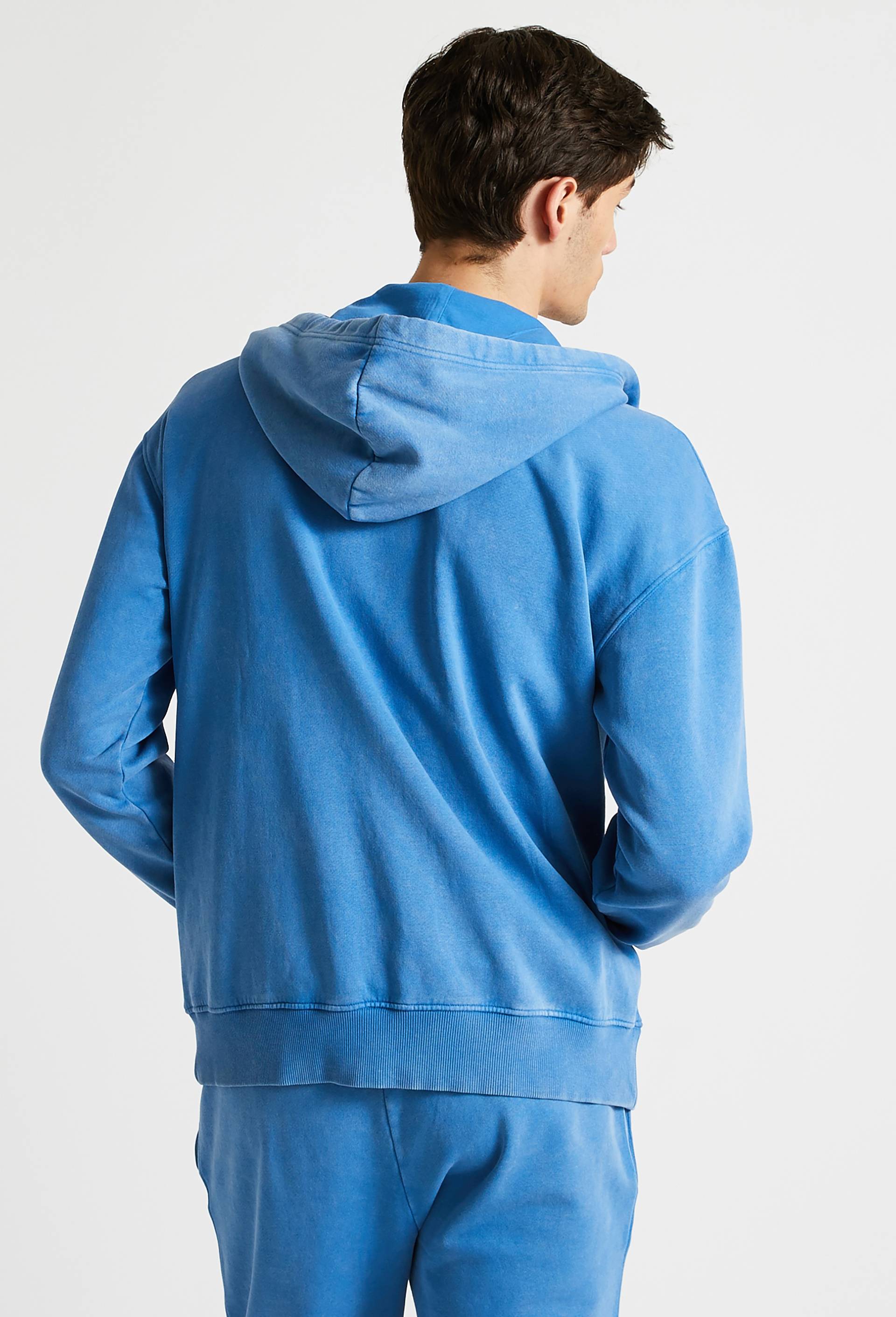 Sweat zip &agrave; capuche, Bleu, large image number 1