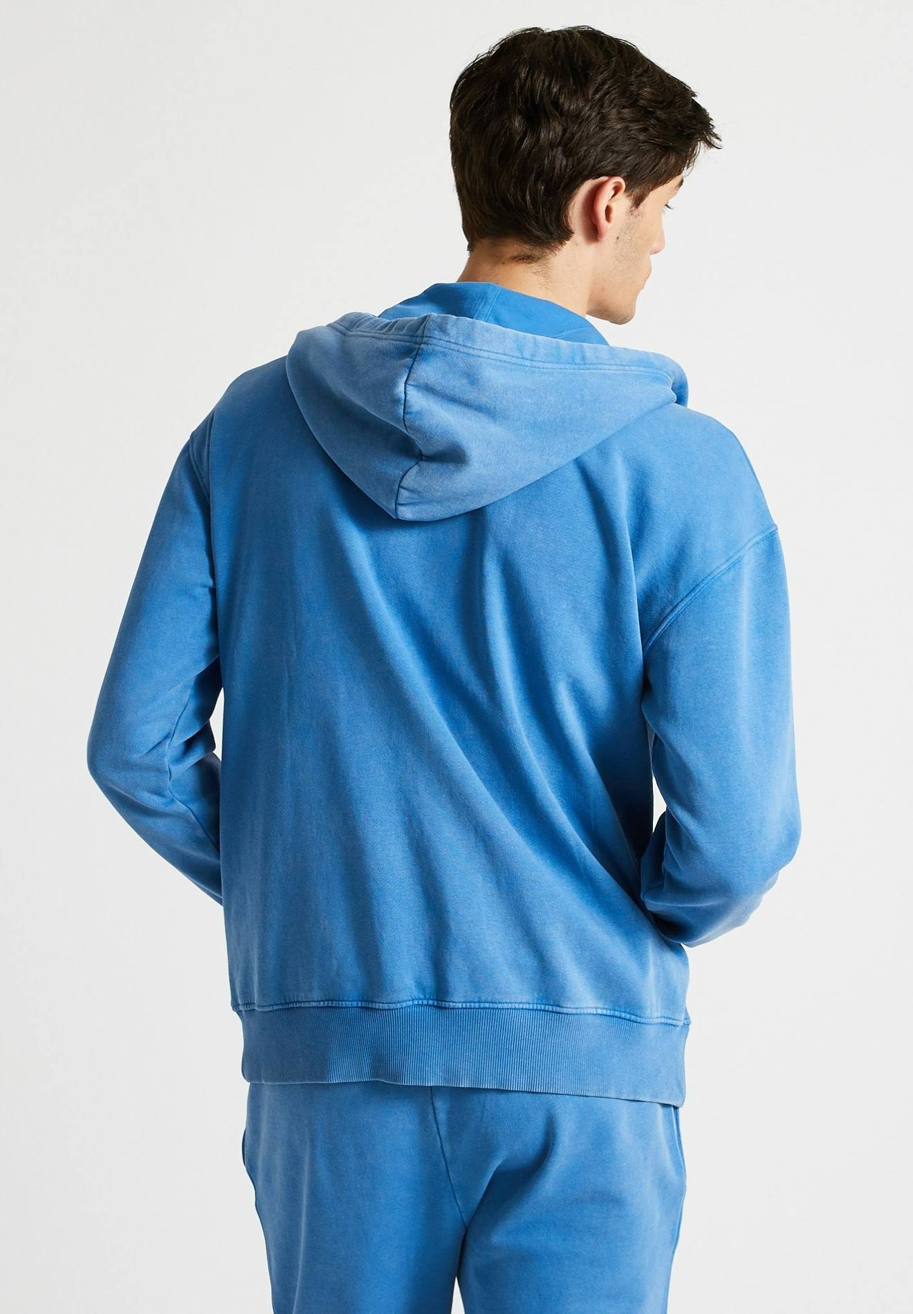 Sweat zip &agrave; capuche, Bleu, large image number 4