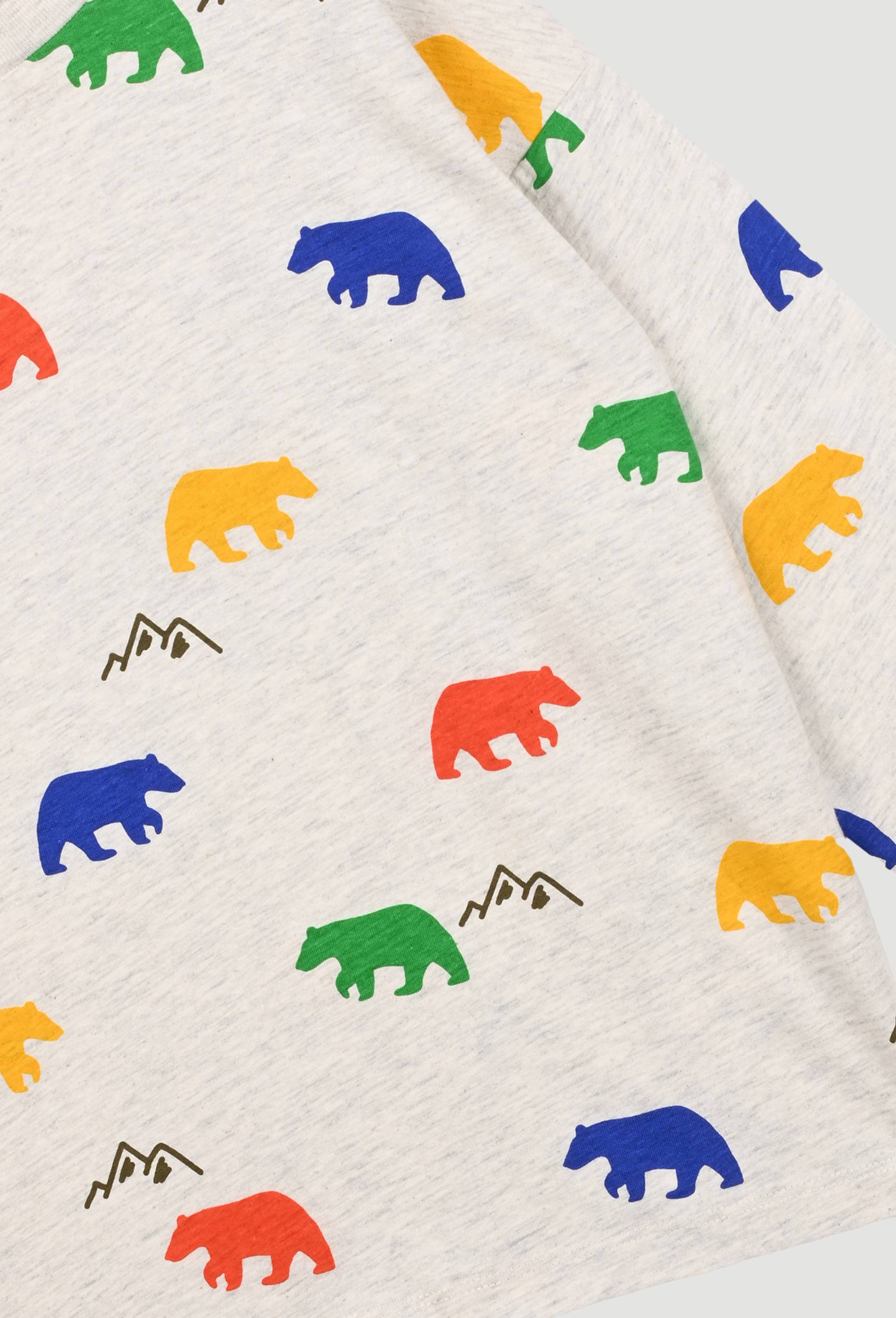 T-shirt manches longues imprimé en coton BIO, Ecru, large image number 2.0