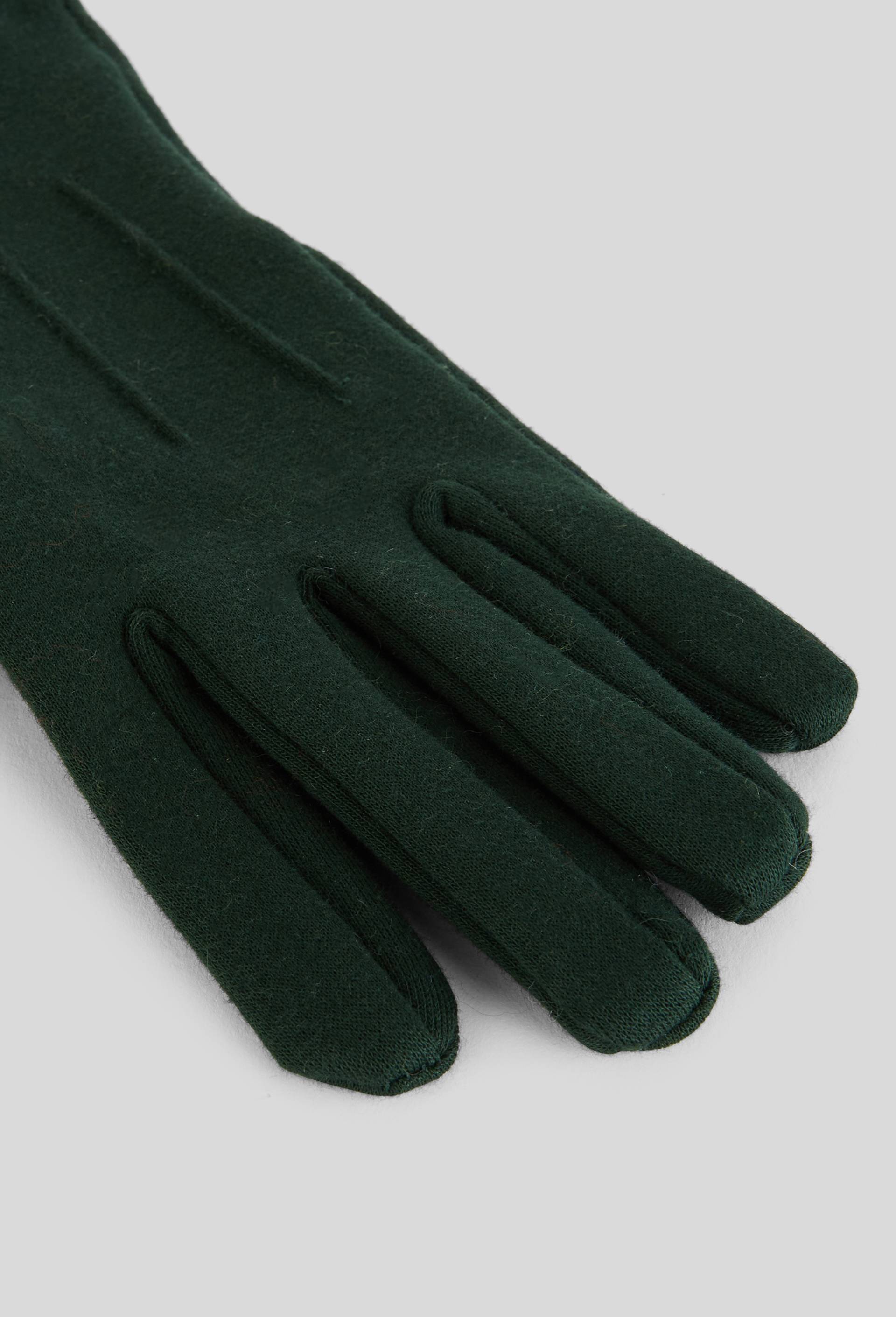 Gants tactiles en jersey, Vert fonc&eacute;, large image number 1
