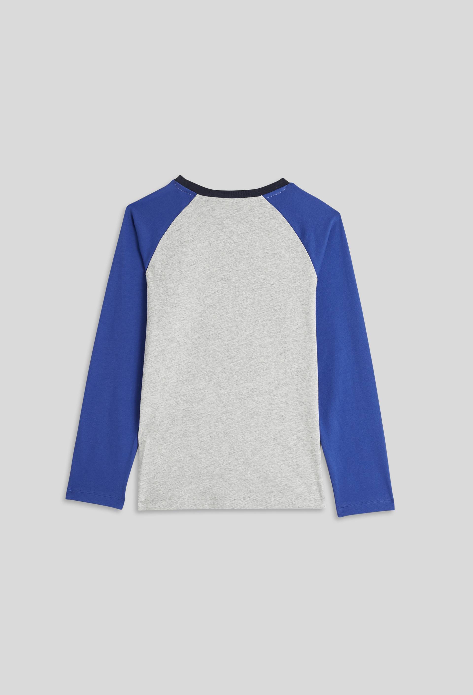 T-shirt manches longues, Bleu, large image number 2