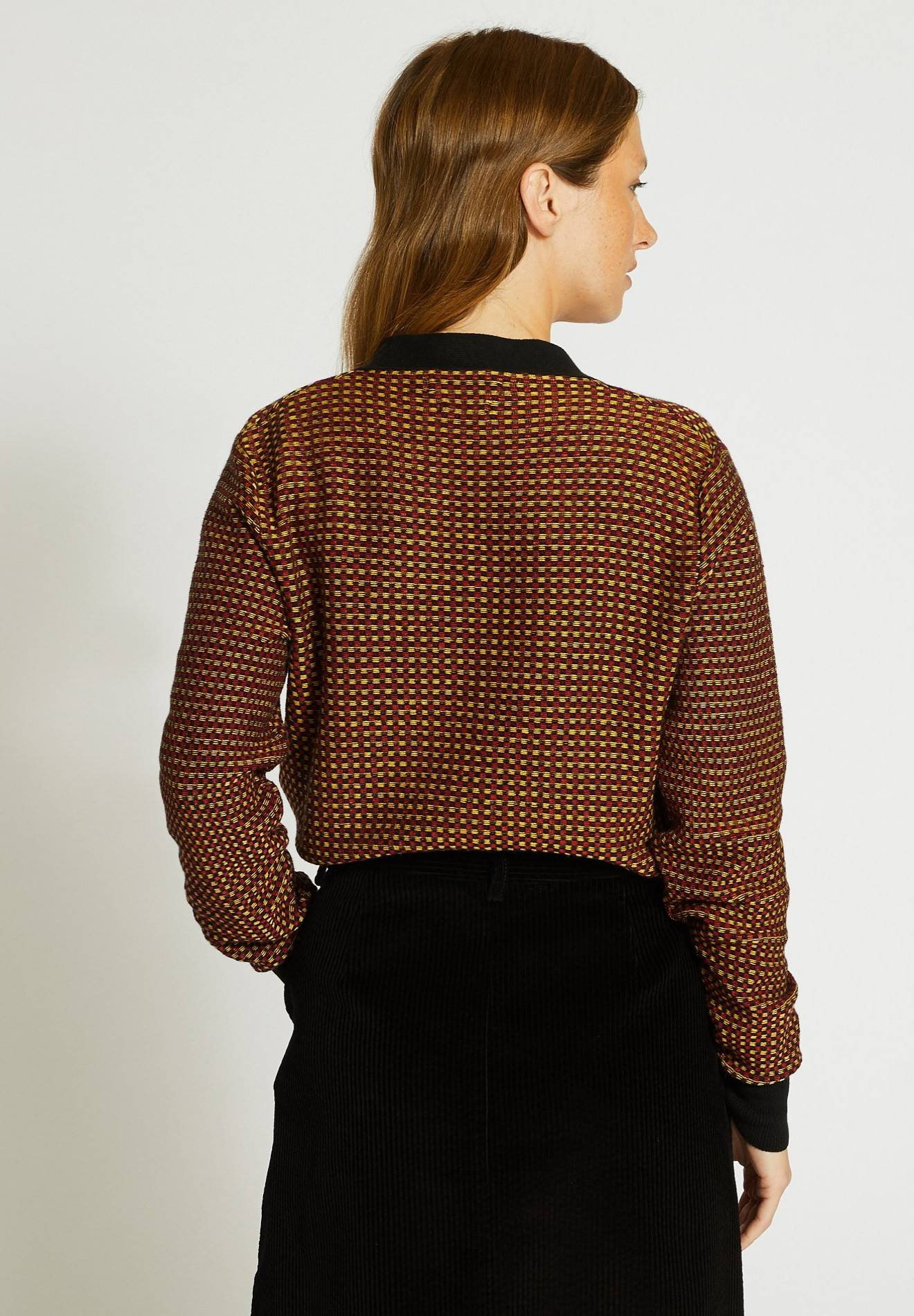 Cardigan col V, Jaune foncé, large image number 4