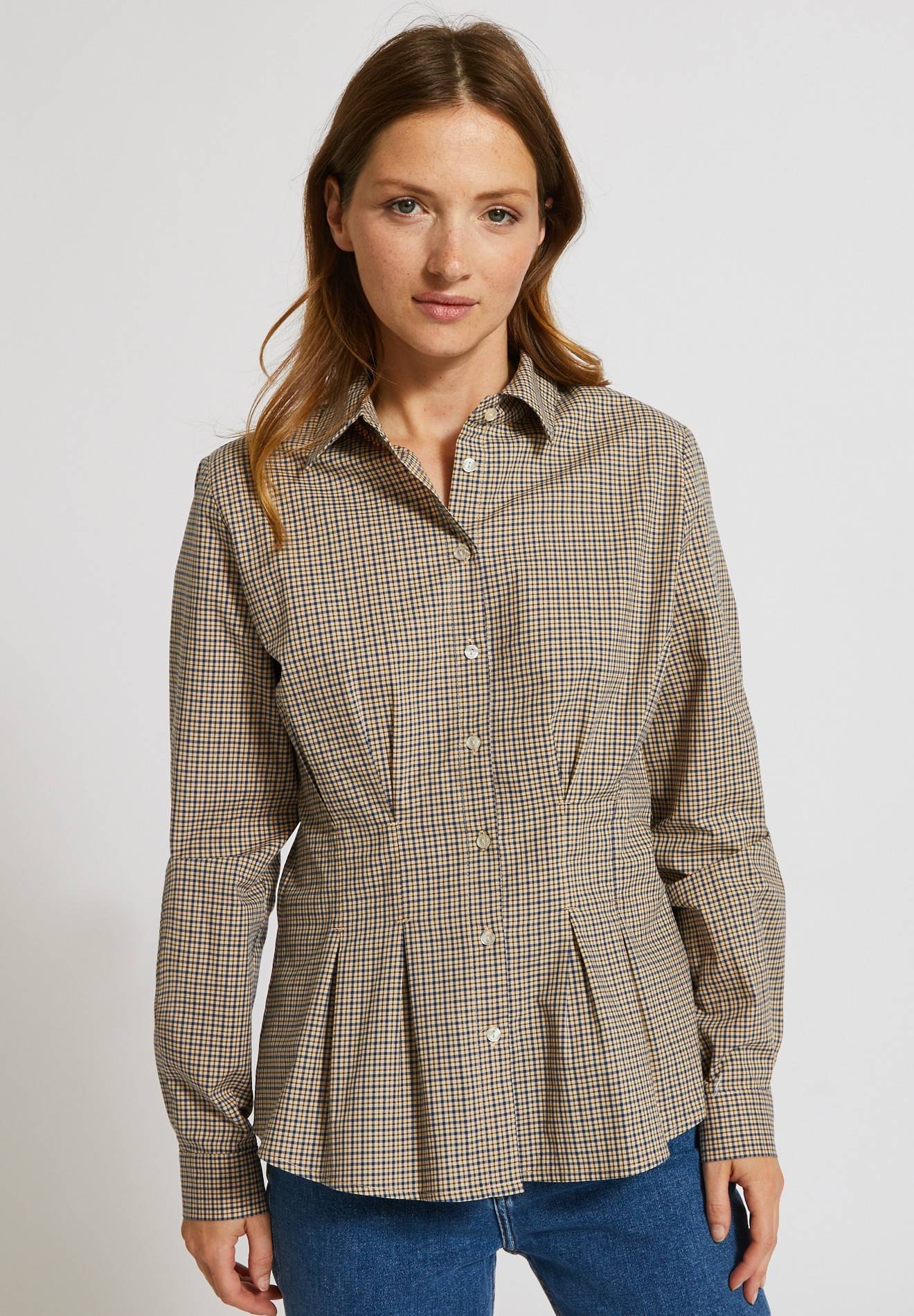 Chemise en coton Oekotex, Beige clair, large image number 3.0
