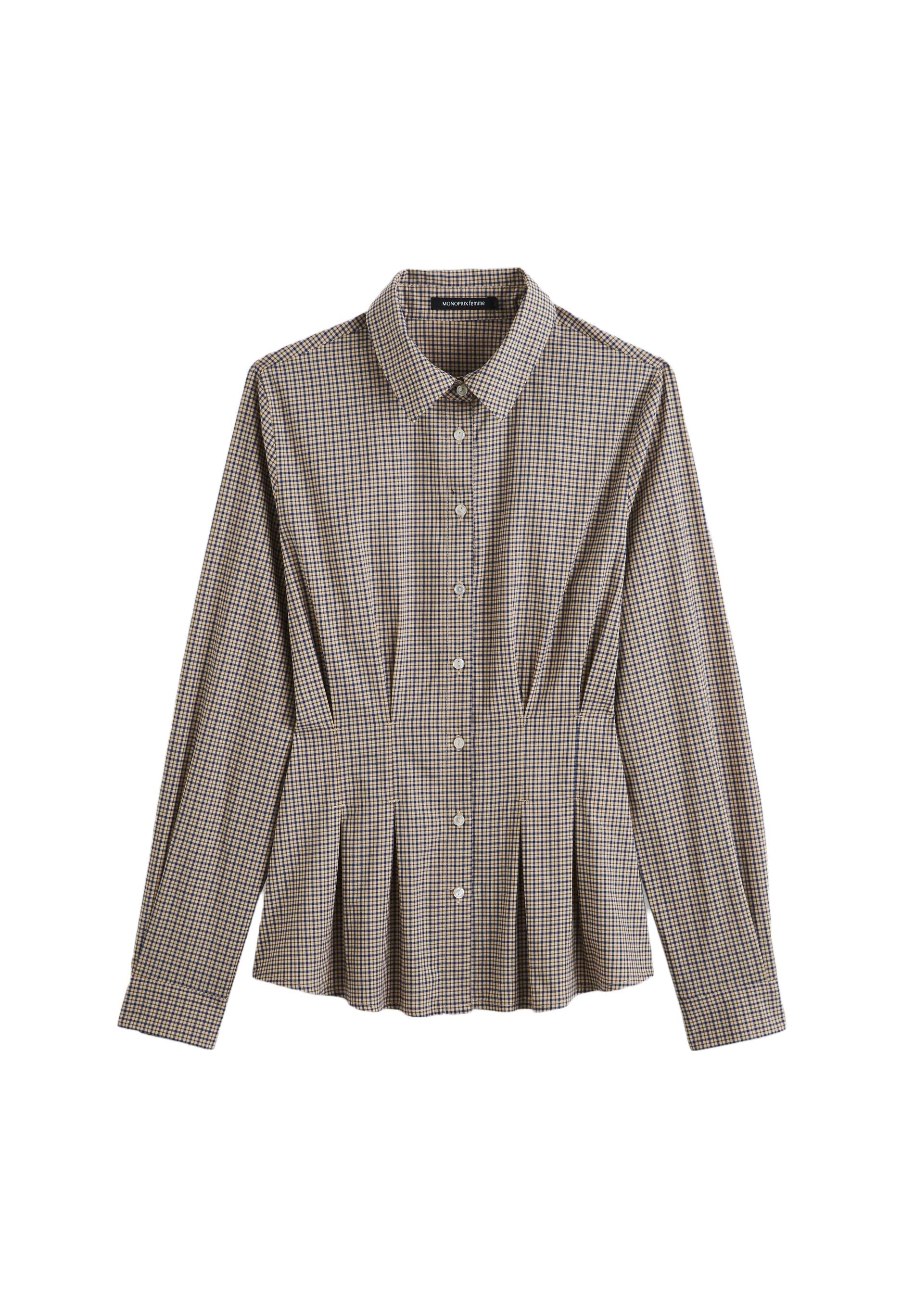 Chemise en coton Oekotex, Beige clair, large image number 5.0