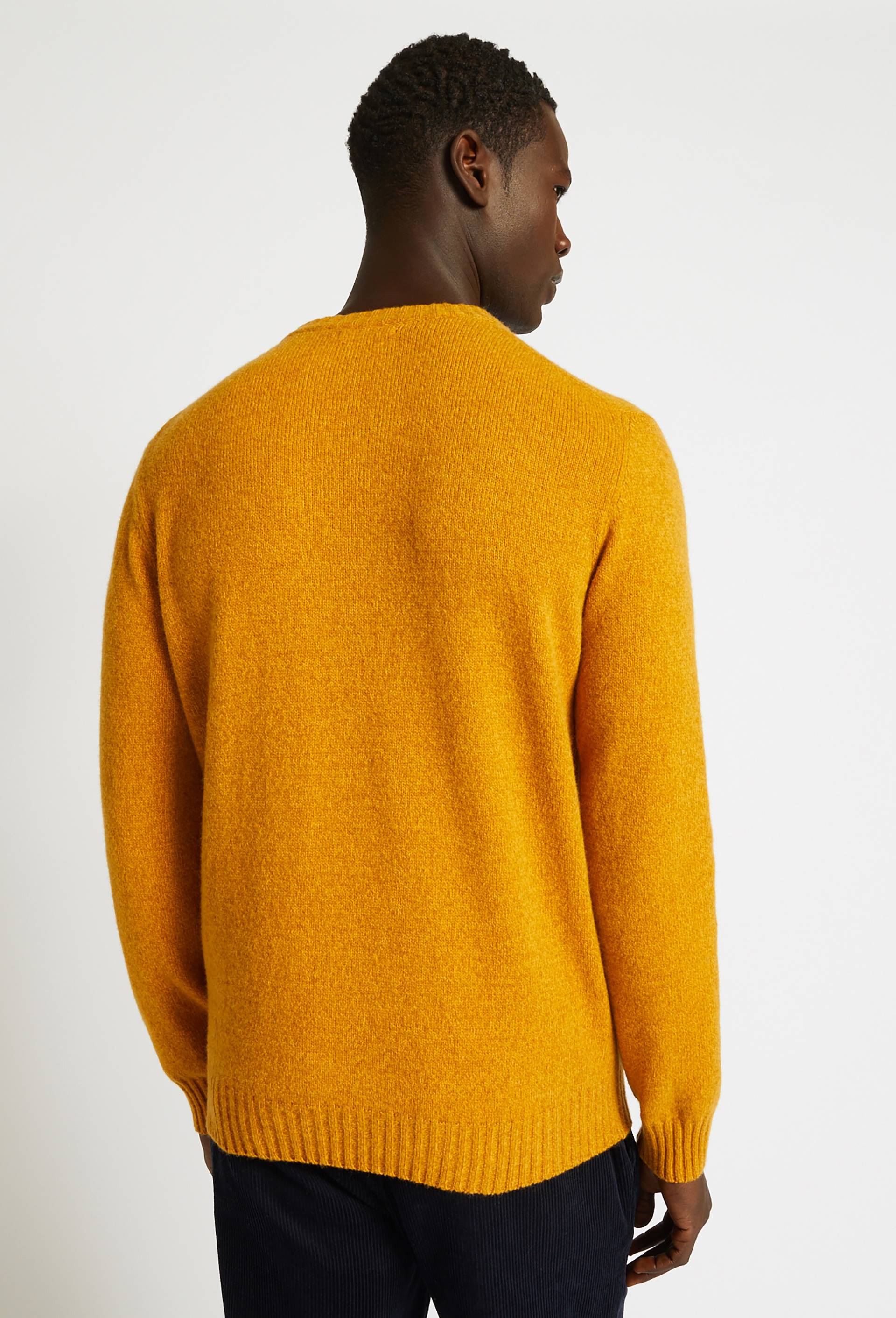 Pull contenant de la laine, Jaune fonc&eacute;, large image number 1