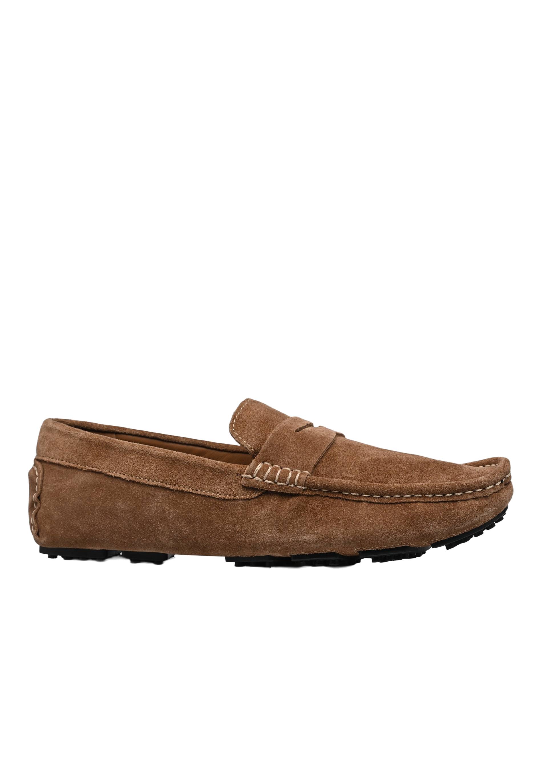 Mocassins, croute de cuir responsable, Beige, large image number 3