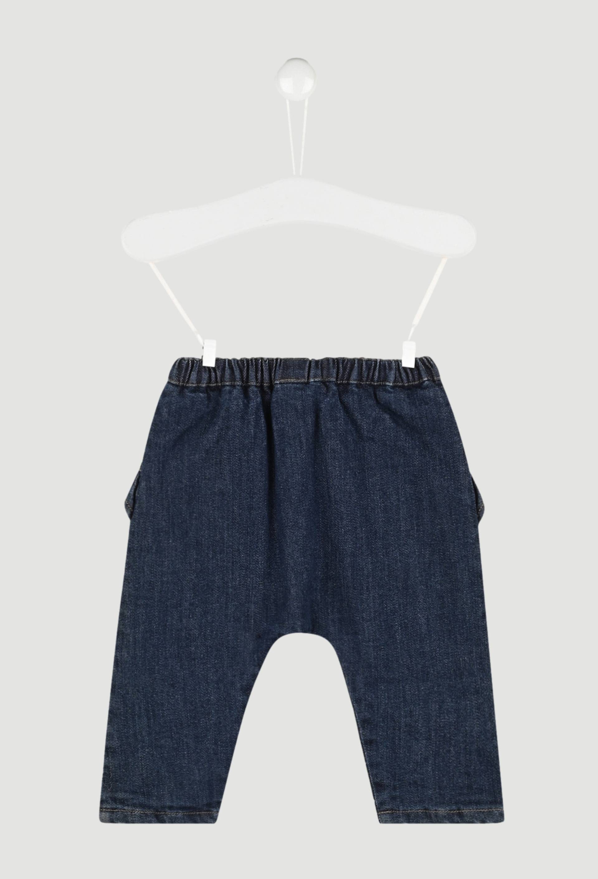 Pantalon en denim à volants, Oeko-Tex, Bleu foncé, large image number 1