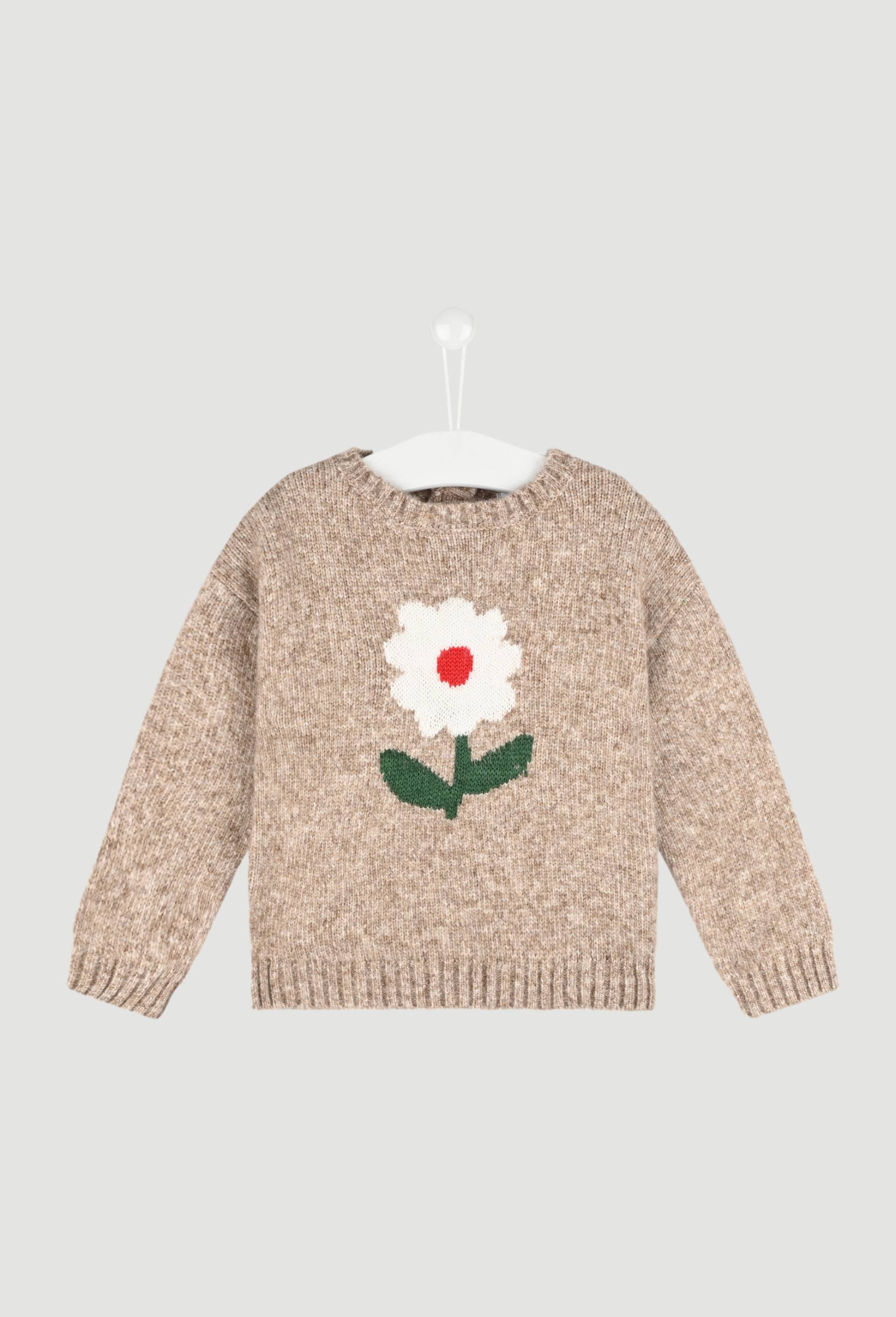 Pull intersia, Beige, large image number 0