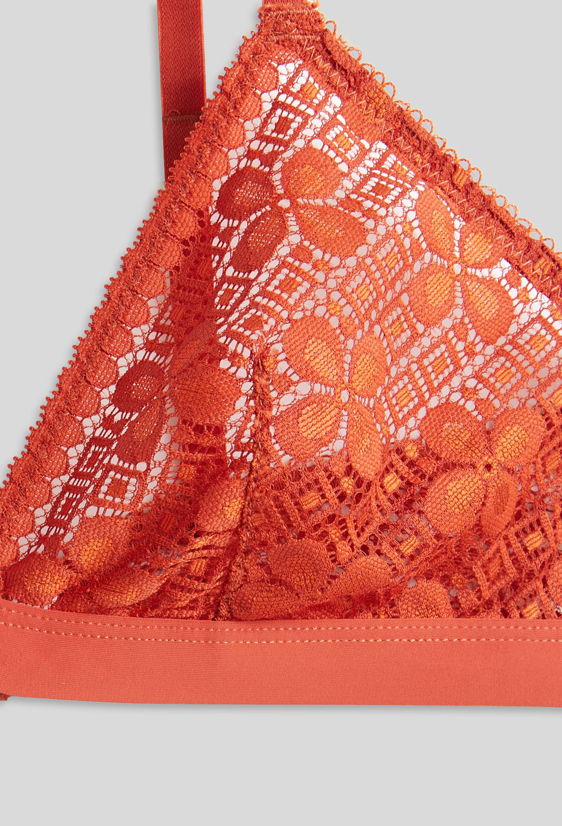Dia soutien-gorge triangle en dentelle, Rouge foncé, large image number 2