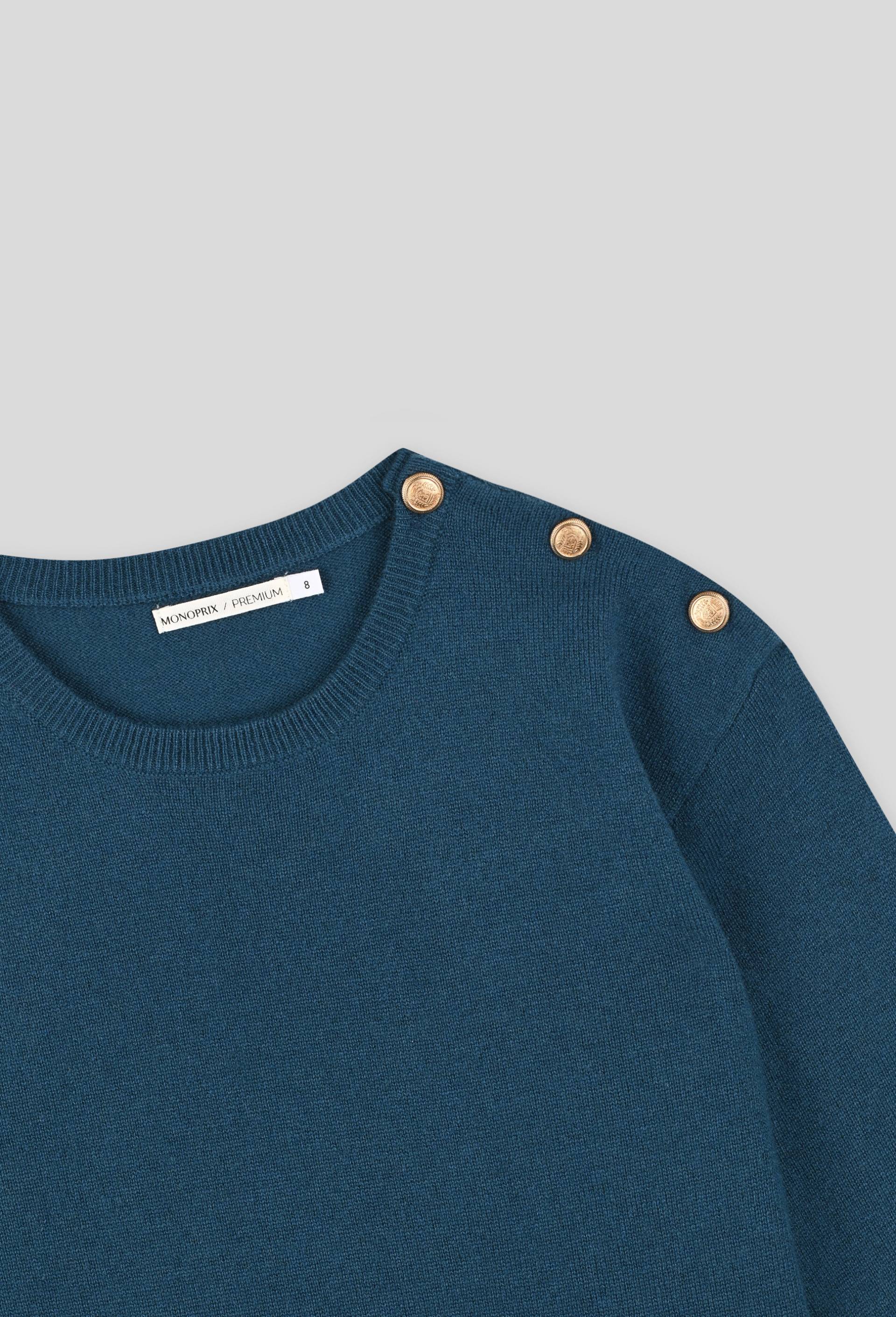 Pull en cachemire, Bleu, large image number 2