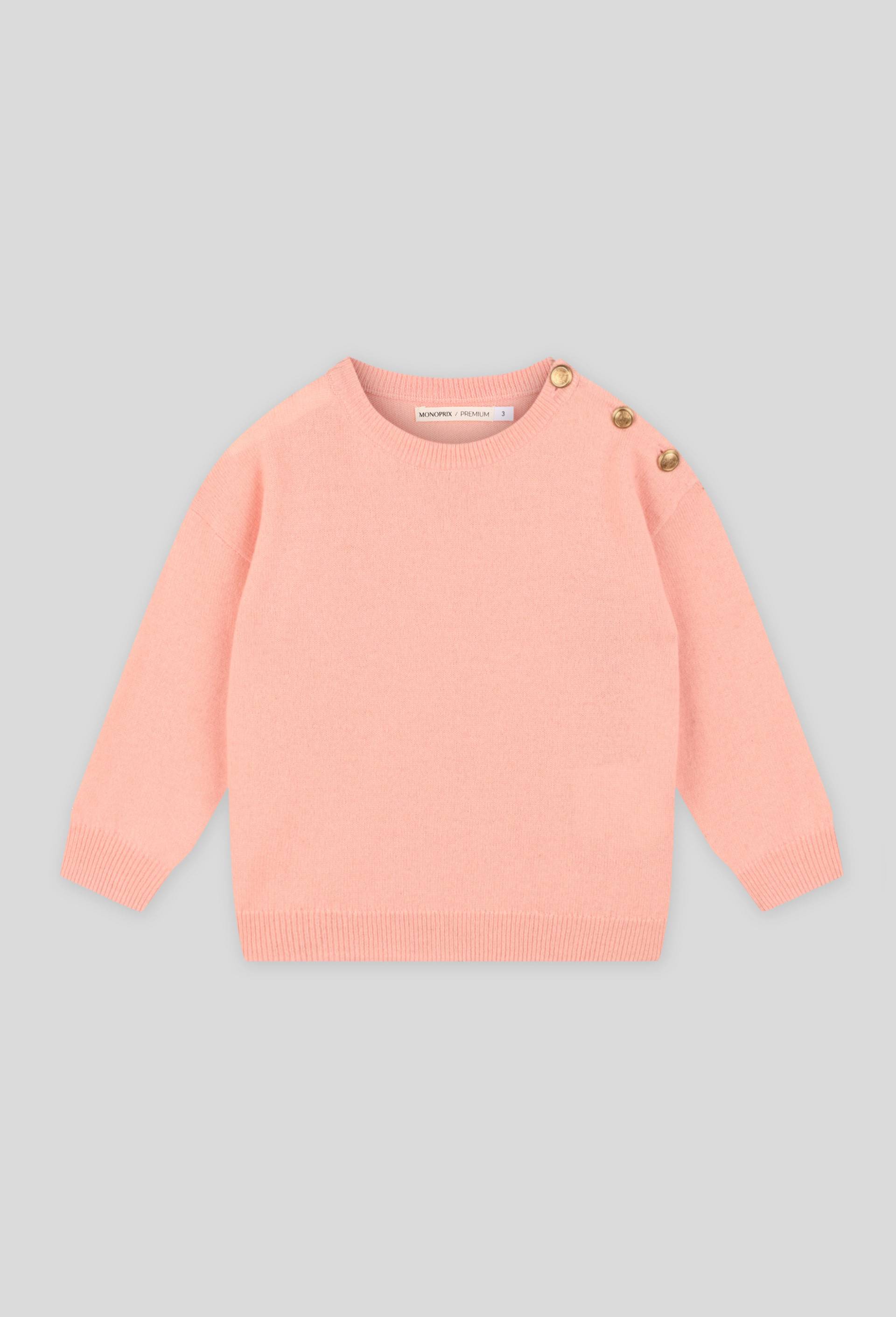 Pull en cachemire, Rose, large image number 0.0