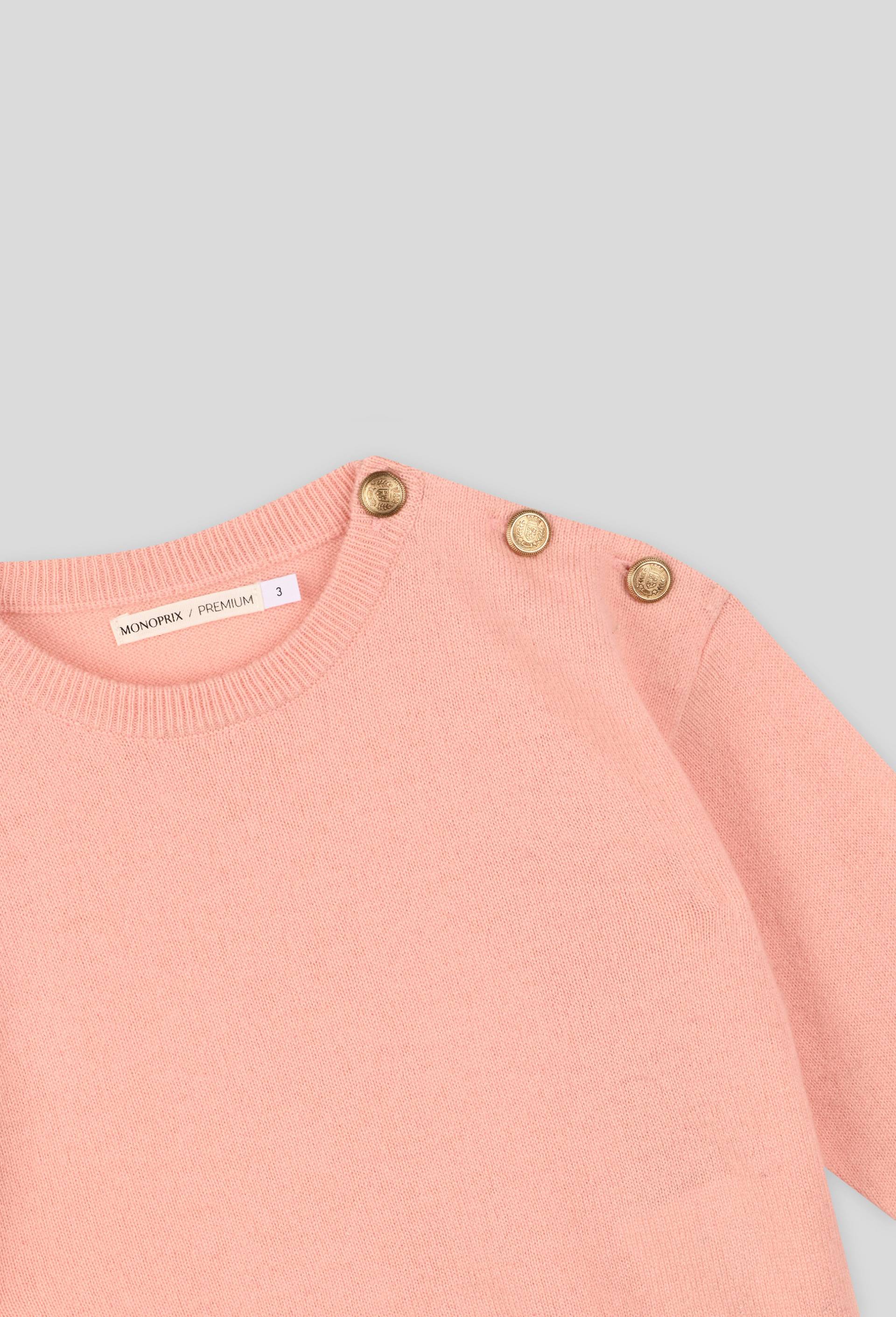 Pull en cachemire, Rose, large image number 2.0