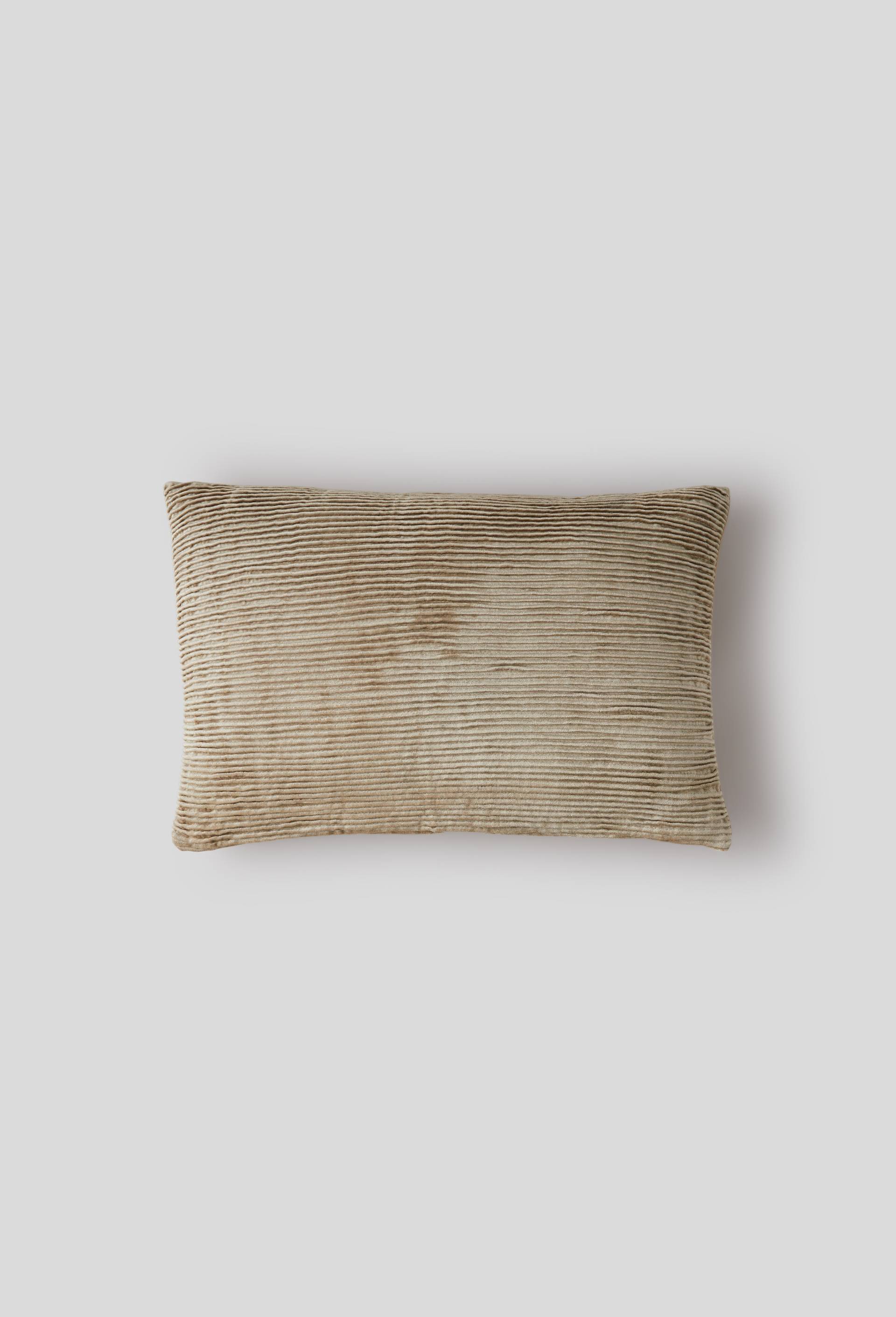 Coussin en velours ondulé, Gris, large image number 0.0