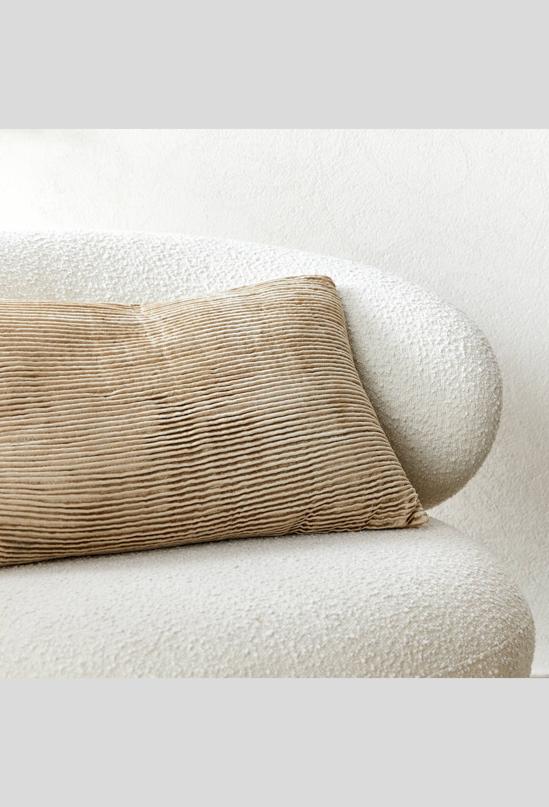 Coussin en velours ondulé, Gris, large image number 2