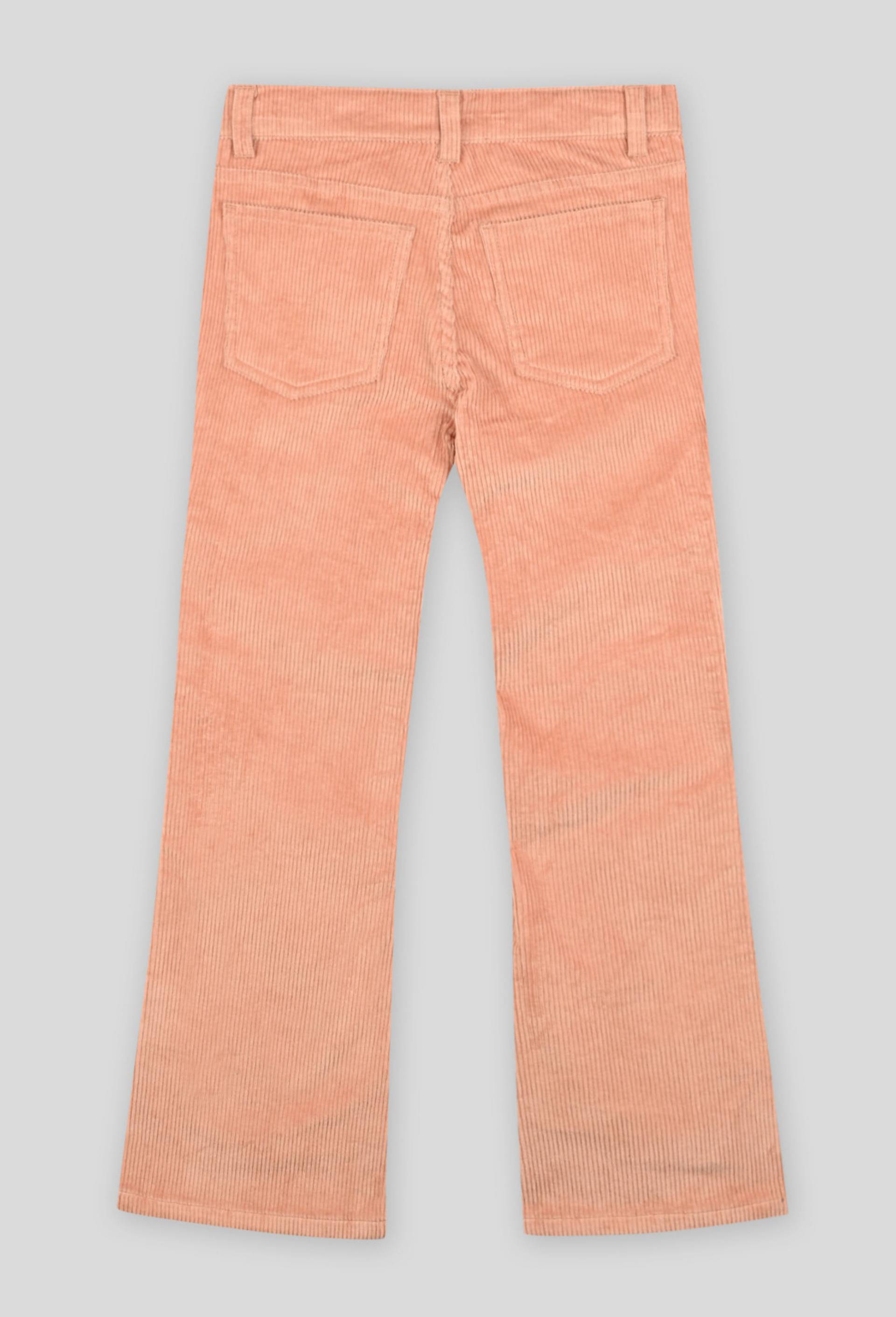 Pantalon flare velours certifié Oekotex, Rose clair, large image number 1.0