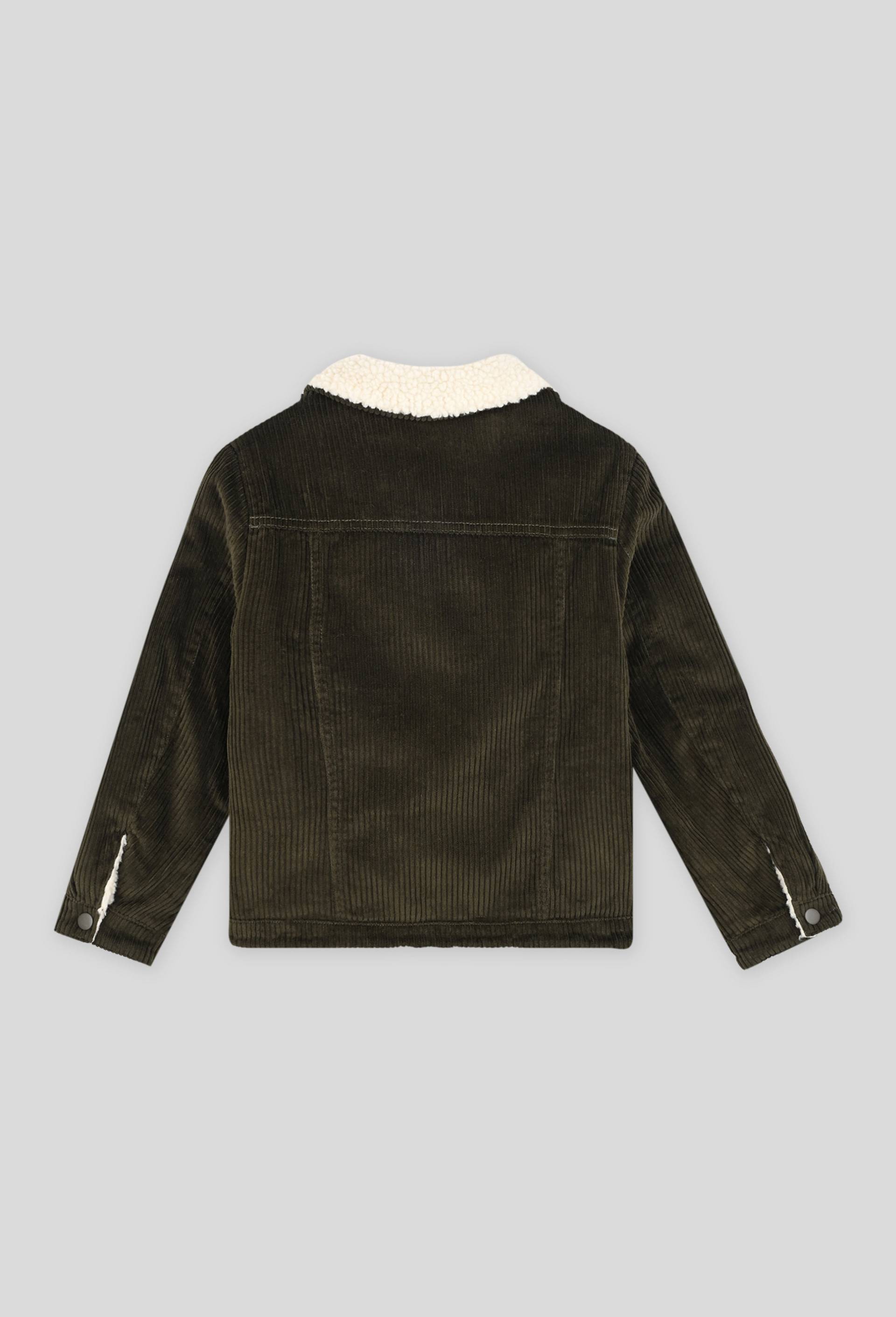 Veste sherpa r{versible en velours, Vert foncé, large image number 1