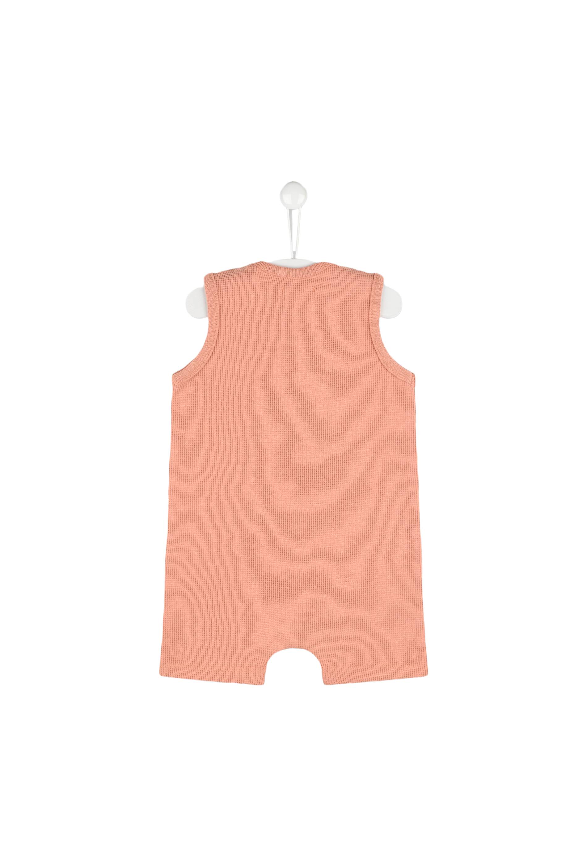 Combinaison gaufrée en coton biologique certifié Oekotex, Rose clair, large image number 4
