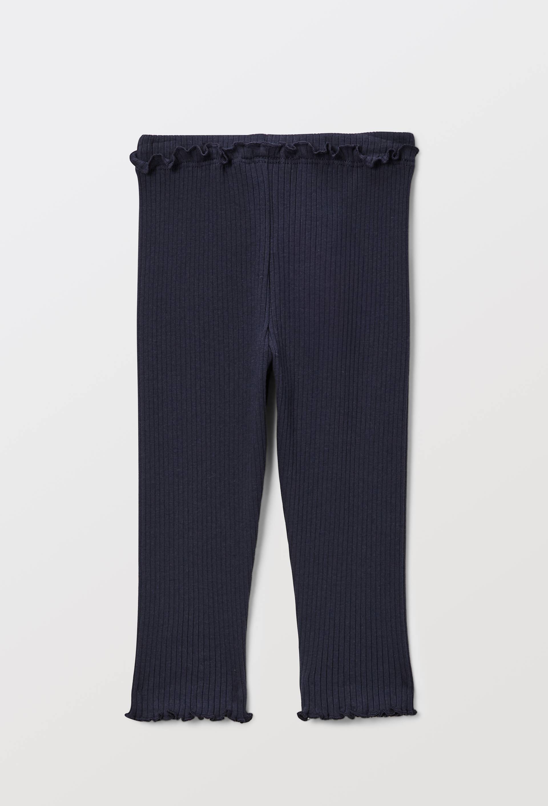 Legging c&ocirc;tel&eacute; uni en coton BIO GOTS, Bleu fonc&eacute;, large image number 1