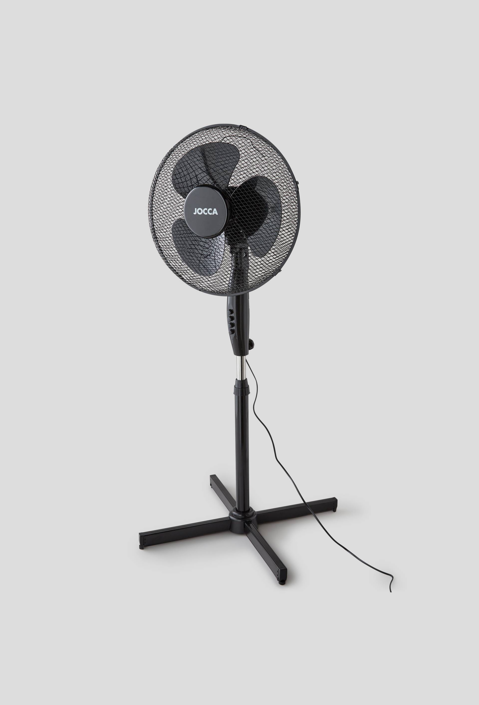 Ventilateur sur pied, Noir, large image number 0