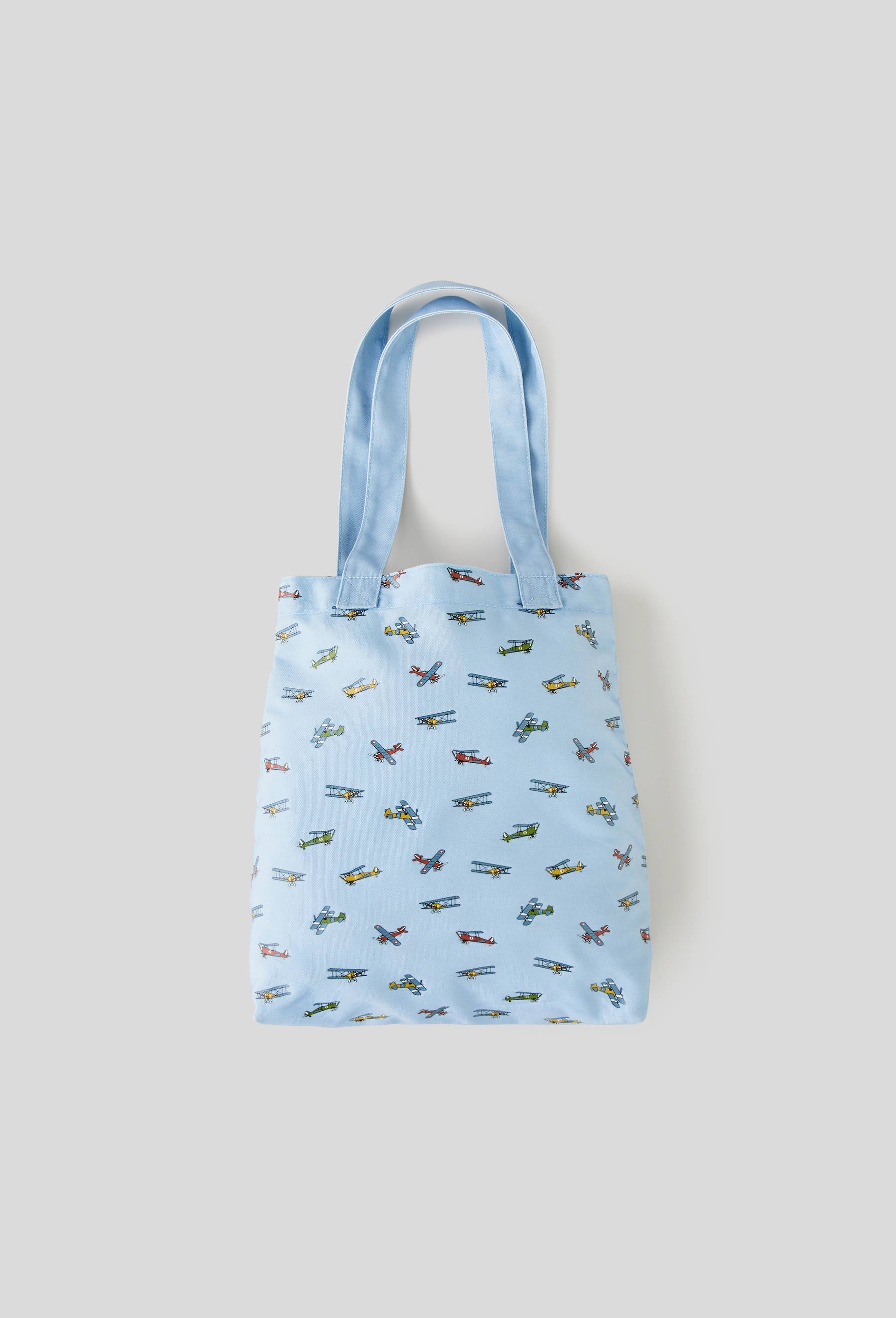 Tote bag avions, Bleu, large image number 0