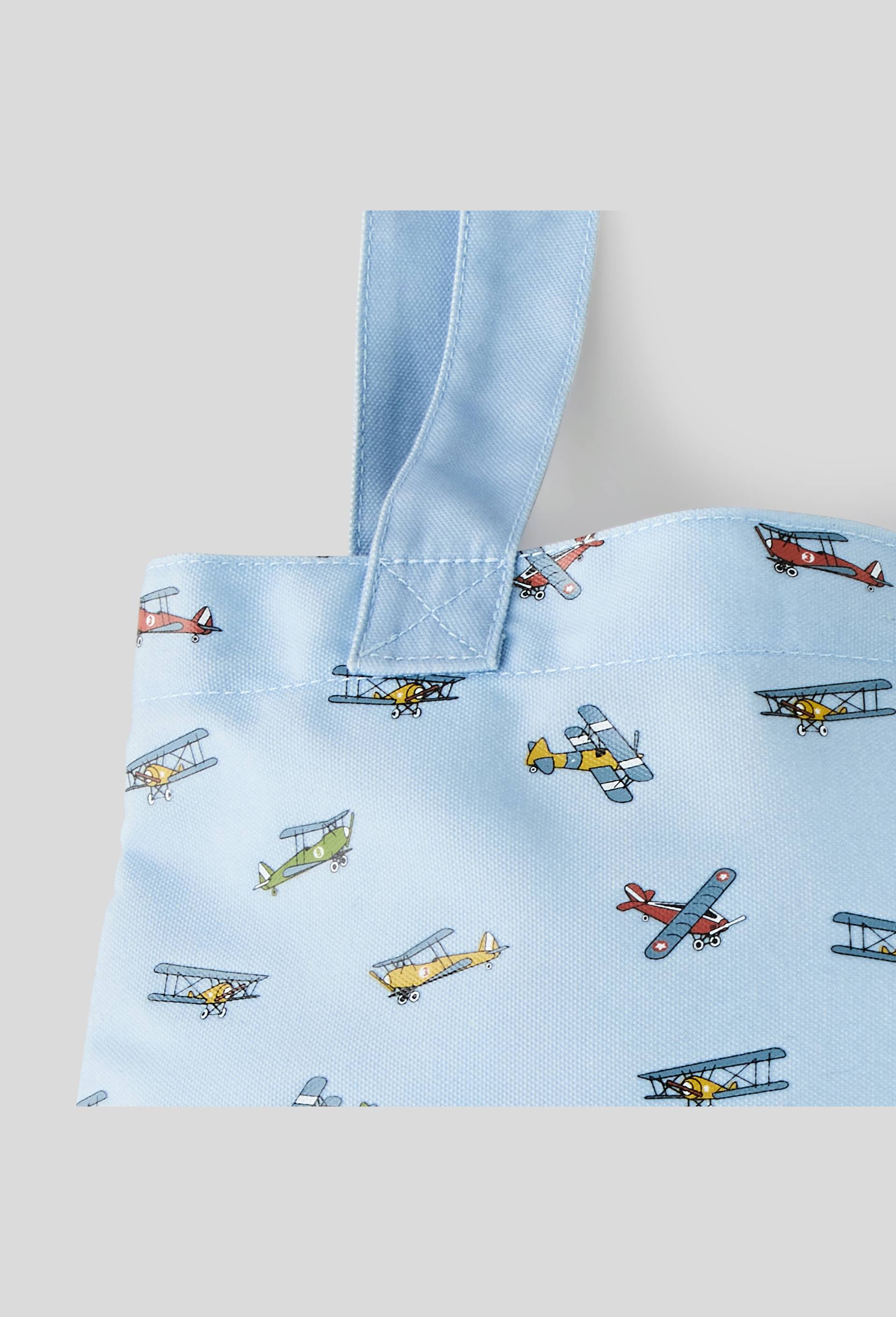 Tote bag avions, Bleu, large image number 1