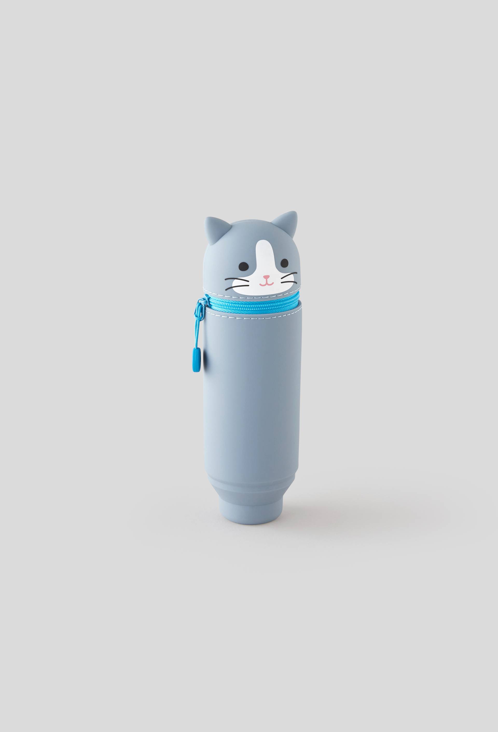 Trousse chat, silicone, Gris, large image number 0.0