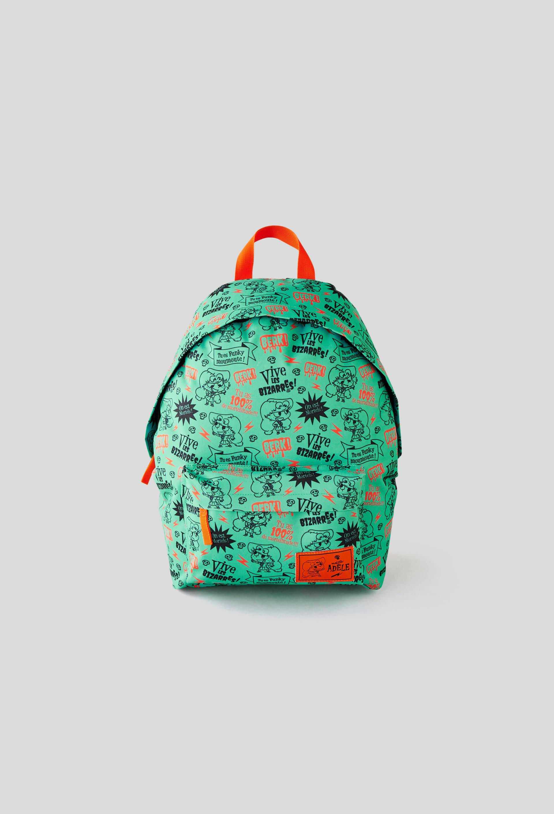 Sac à dos - Mortelle Adèle x Monoprix, Vert foncé, large image number 0