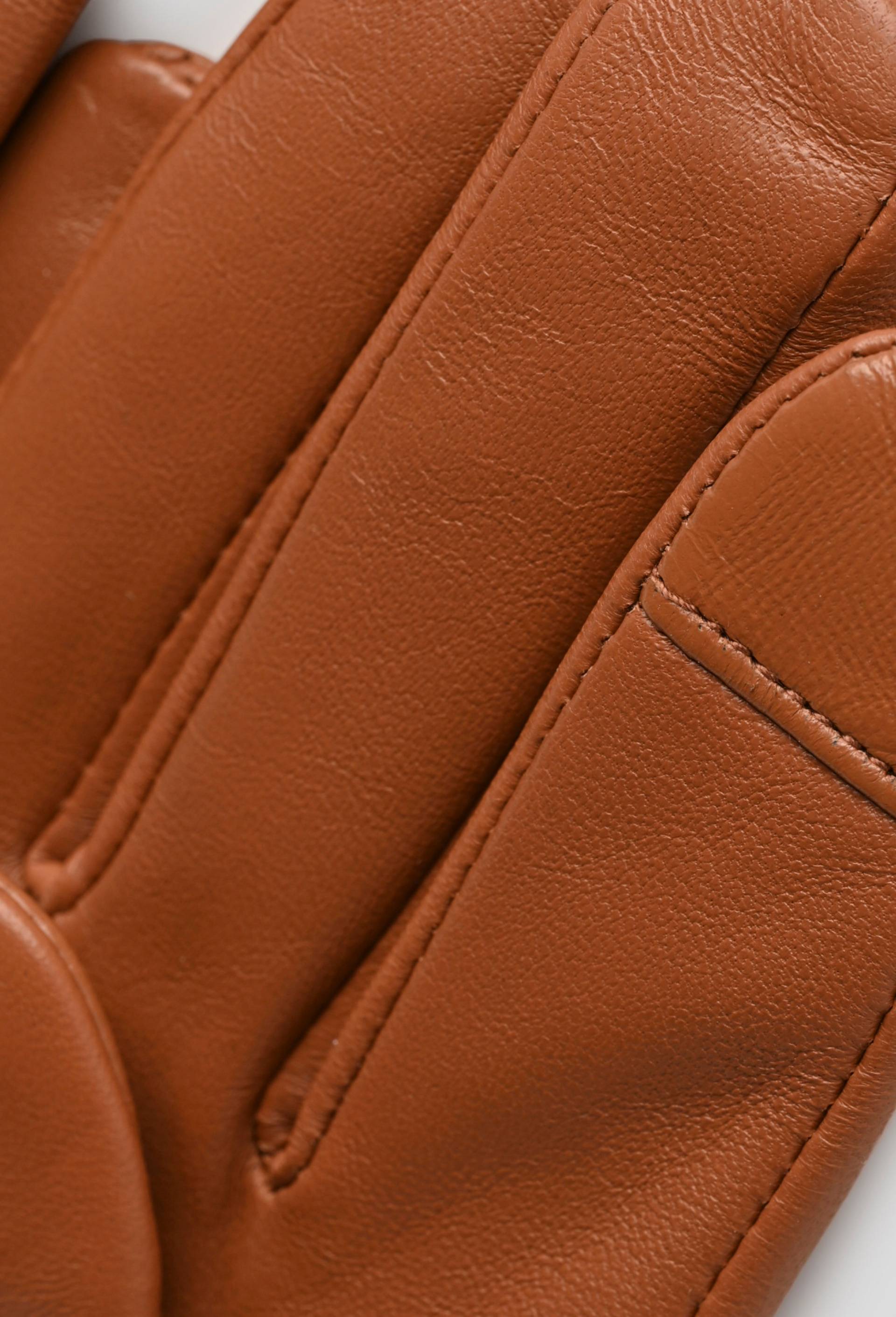 Gants à manchon en cuir, Beige, large image number 1.0
