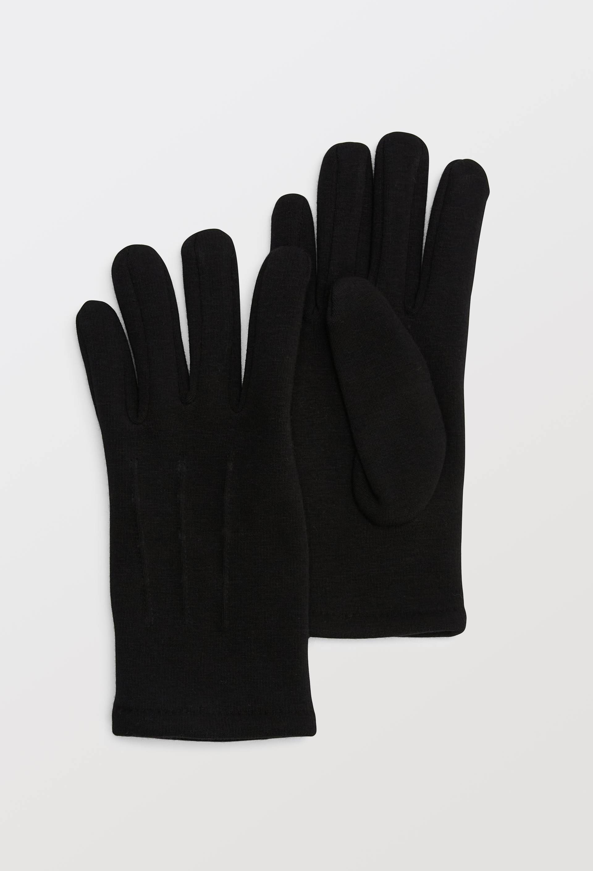 Gants tactiles en jersey, Noir, swatch image