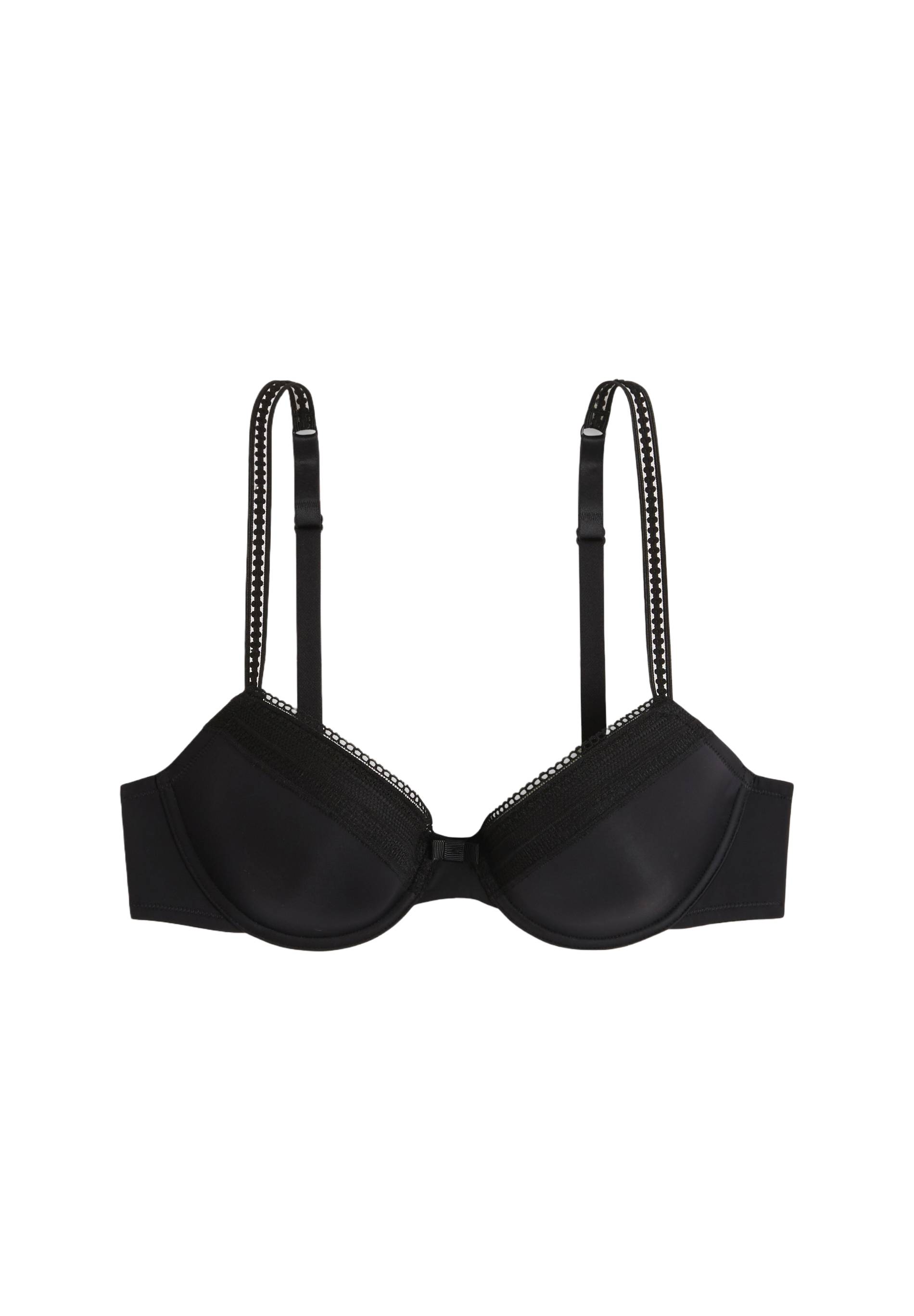 Soutien-gorge corbeille paddé IRIS en microfibre, Noir, large image number 5