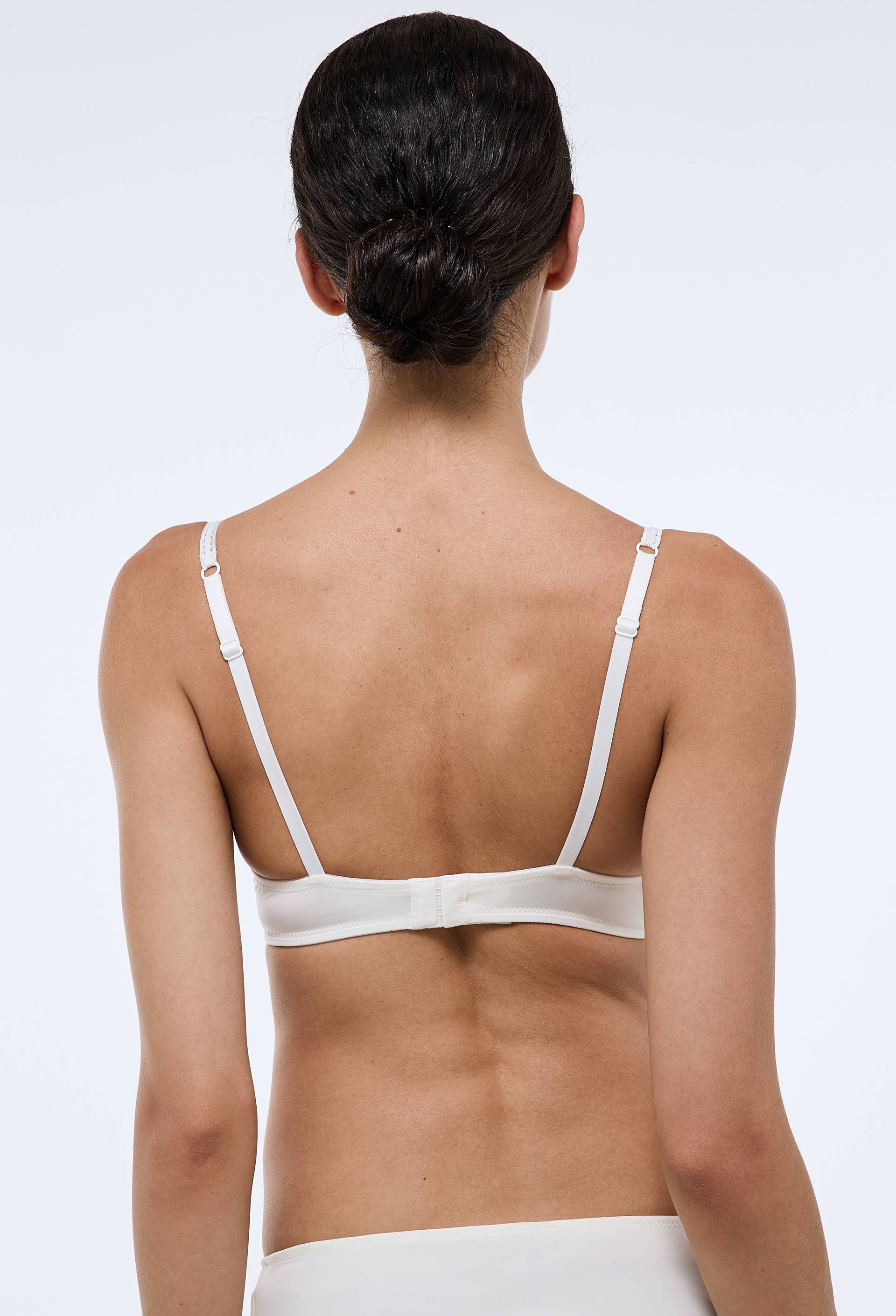 Soutien-gorge corbeille padd&eacute; IRIS en microfibre, Ecru, large image number 1