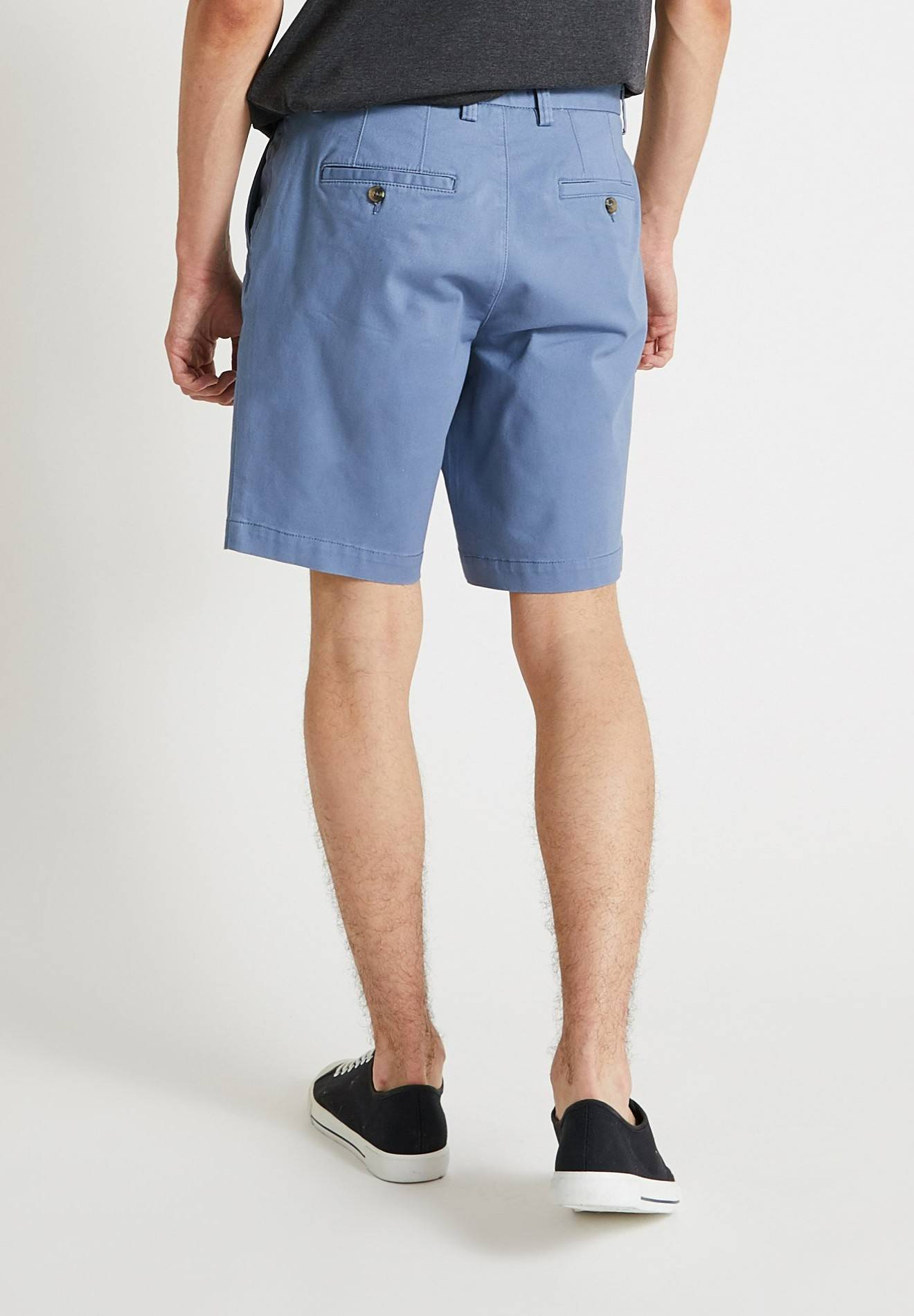 Bermuda straight en coton GOTS, Bleu, large image number 4