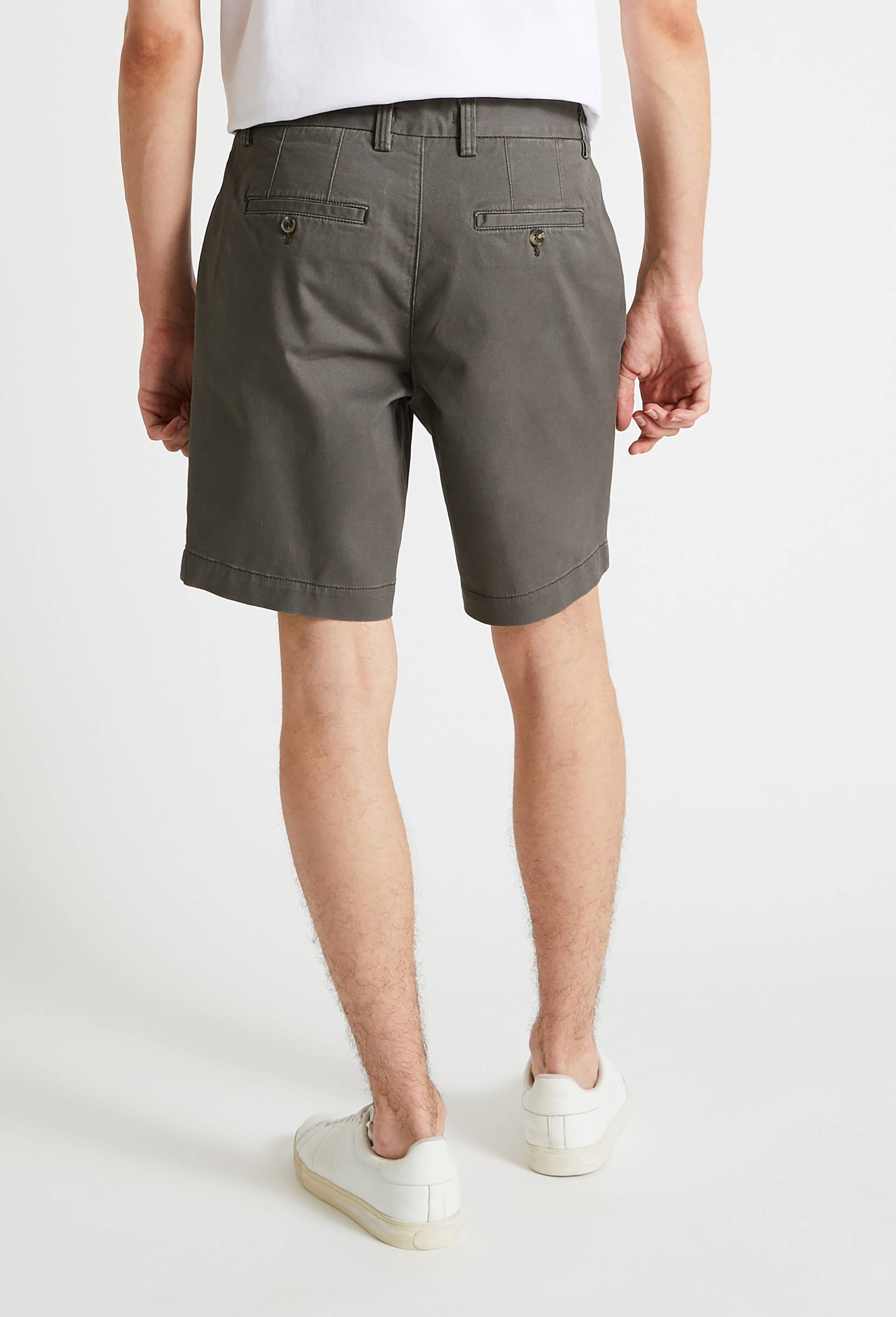 Bermuda straight en coton GOTS, Gris foncé, large image number 1