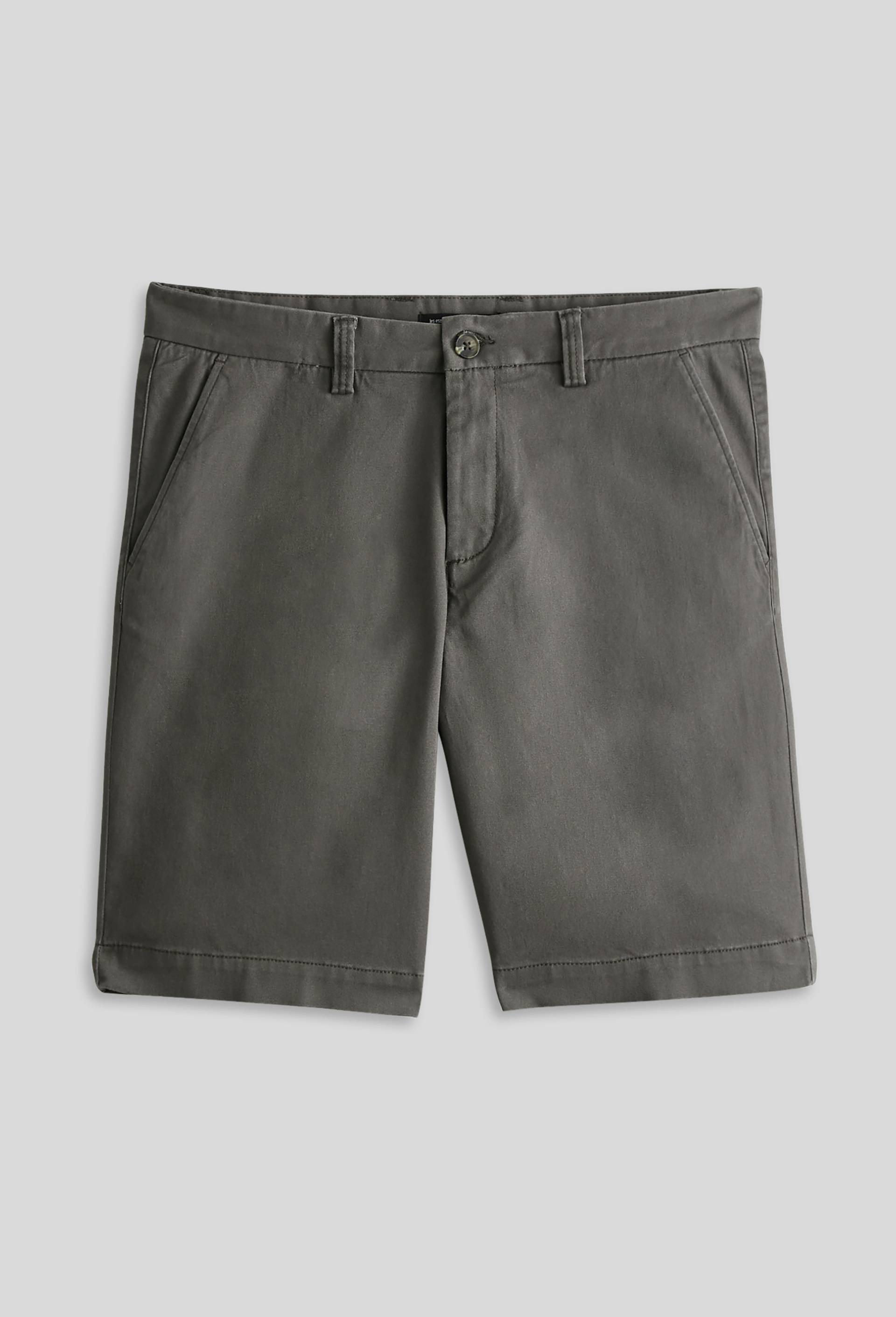 Bermuda straight en coton GOTS, Gris foncé, large image number 2