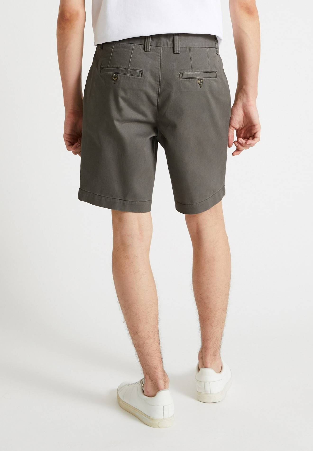 Bermuda straight en coton GOTS, Gris foncé, large image number 4.0