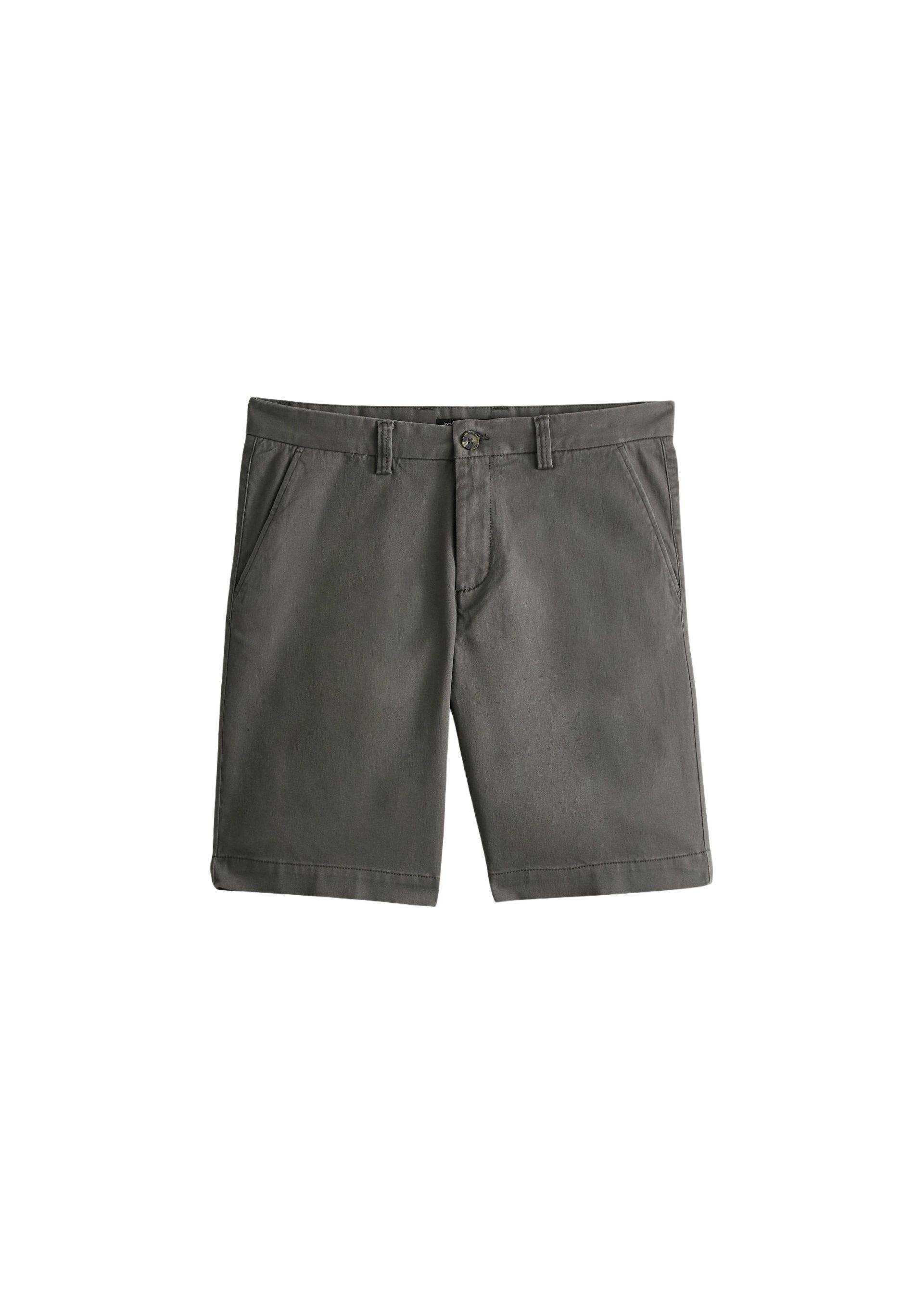Bermuda straight en coton GOTS, Gris foncé, large image number 5