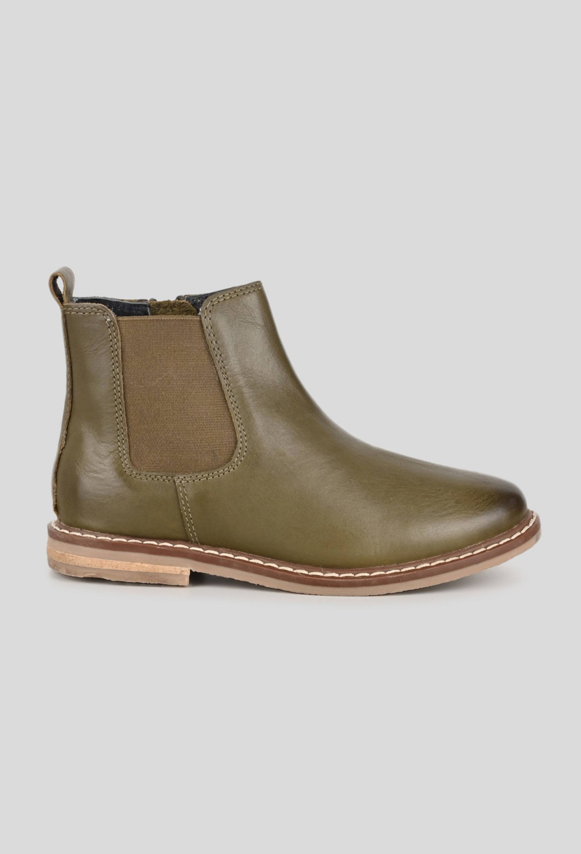 bottines enfant croute de cuir