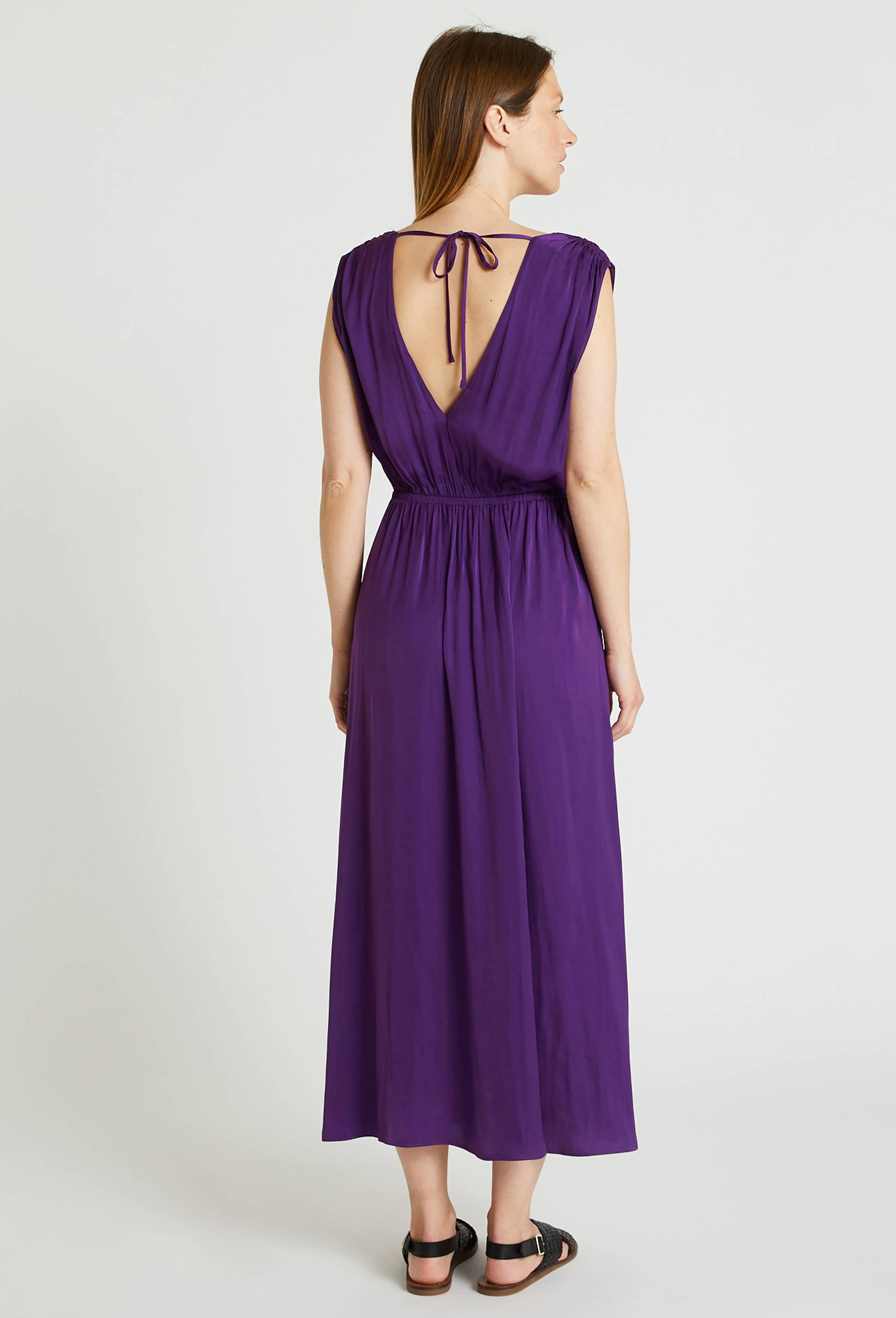Robe fluide sans manche unie, Violet, large image number 1.0
