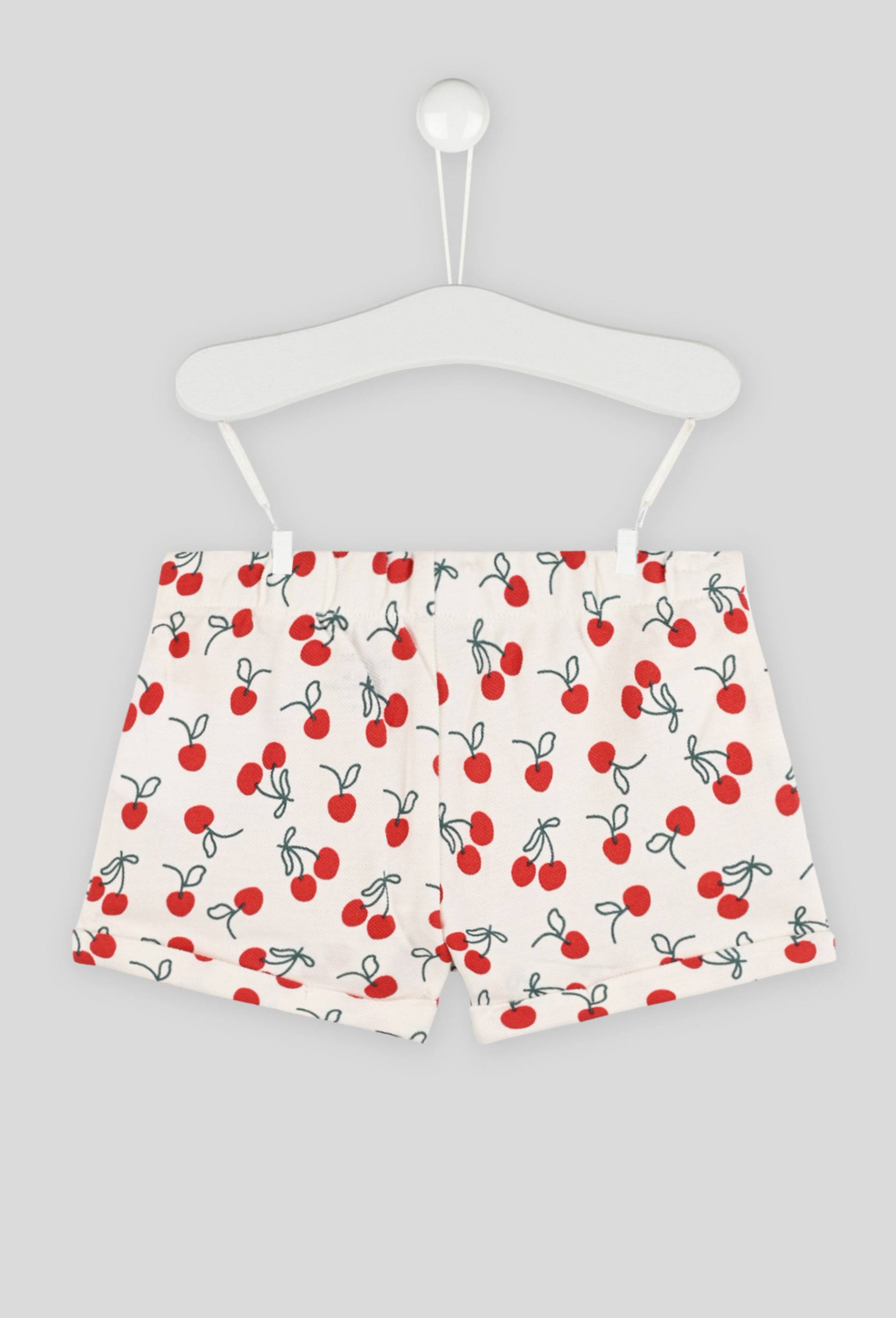 Short imprimé certifié Oekotex, Rouge, large image number 1