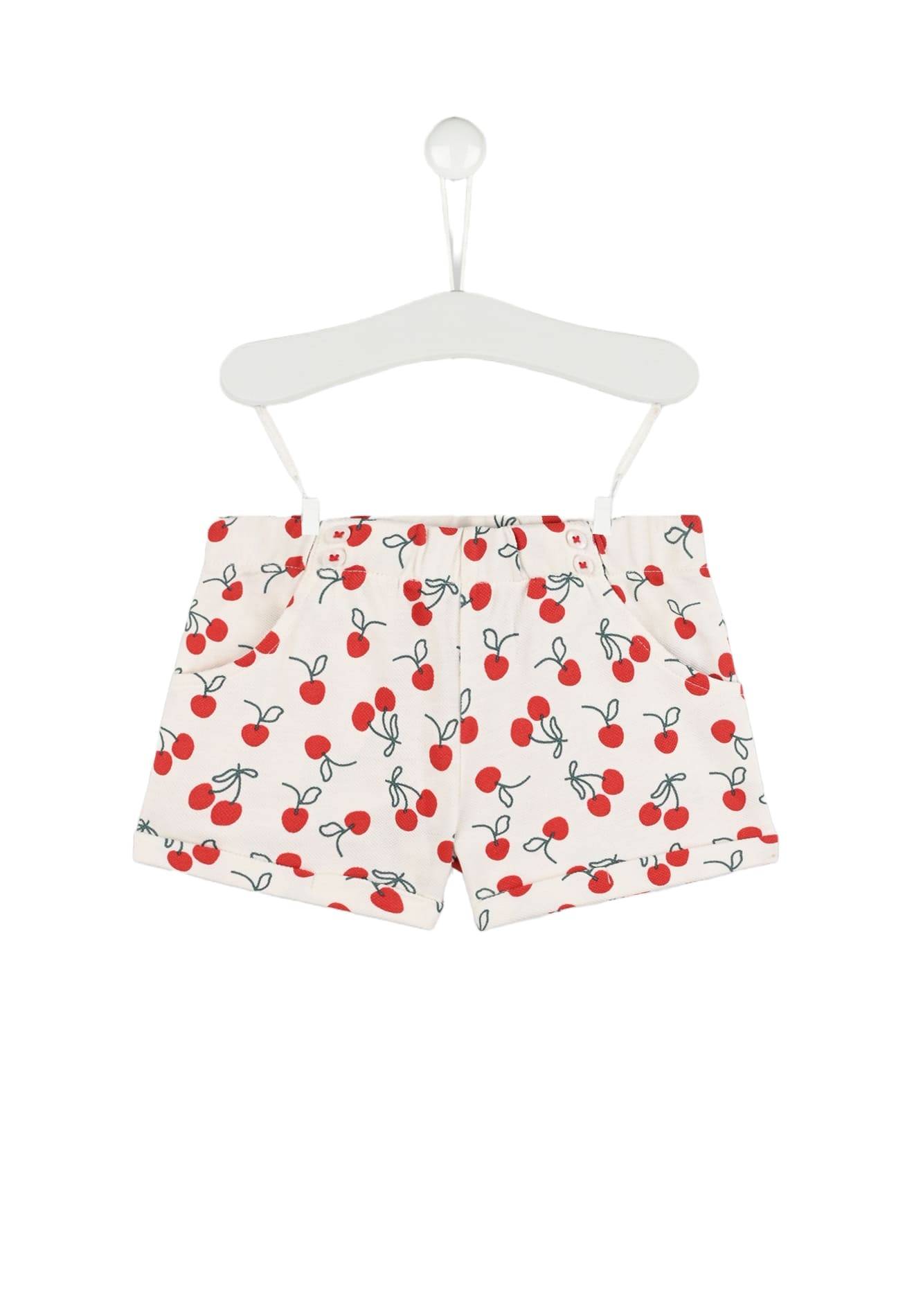 Short imprimé certifié Oekotex, Rouge, large image number 3