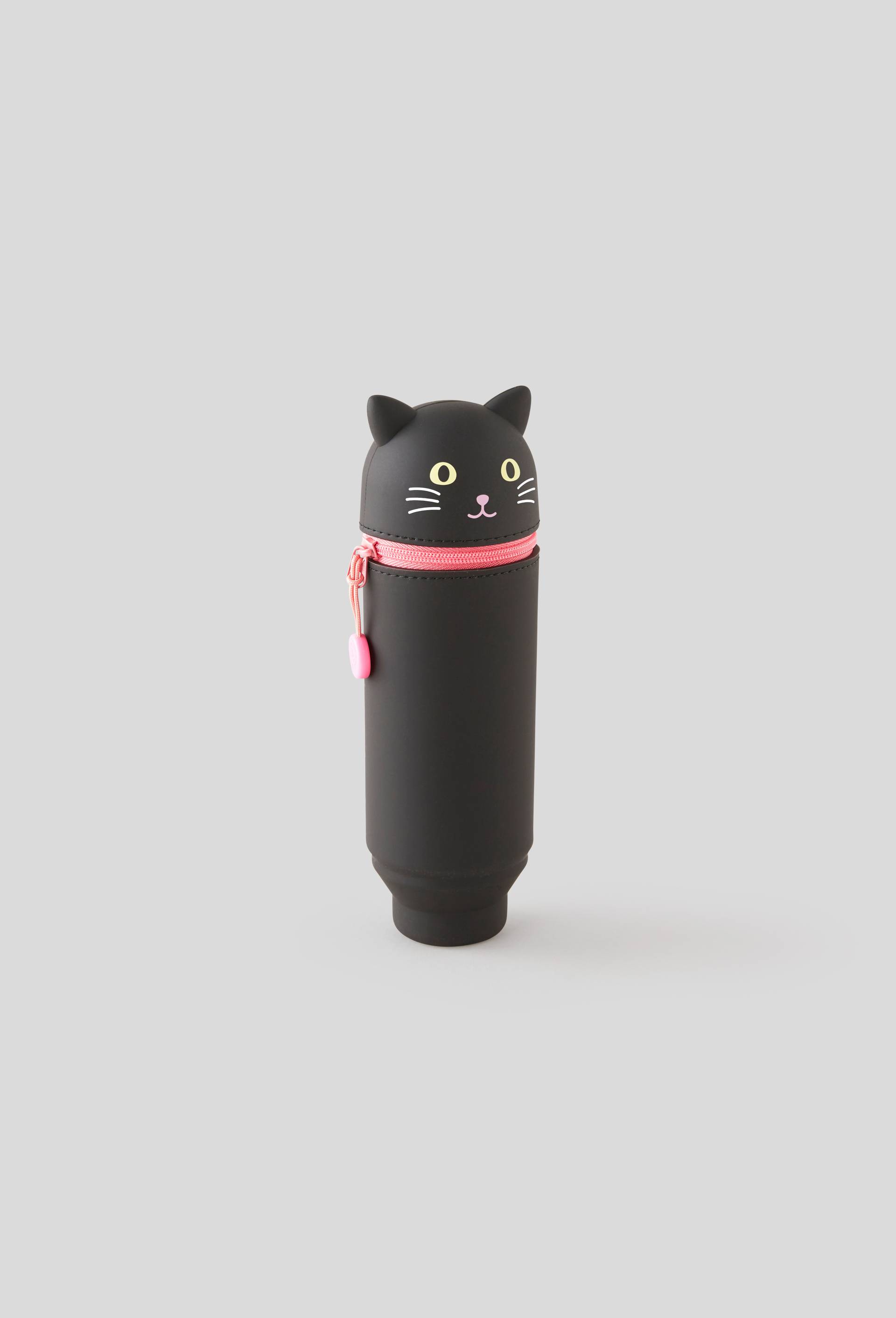 Trousse chat, silicone, Noir, large image number 0