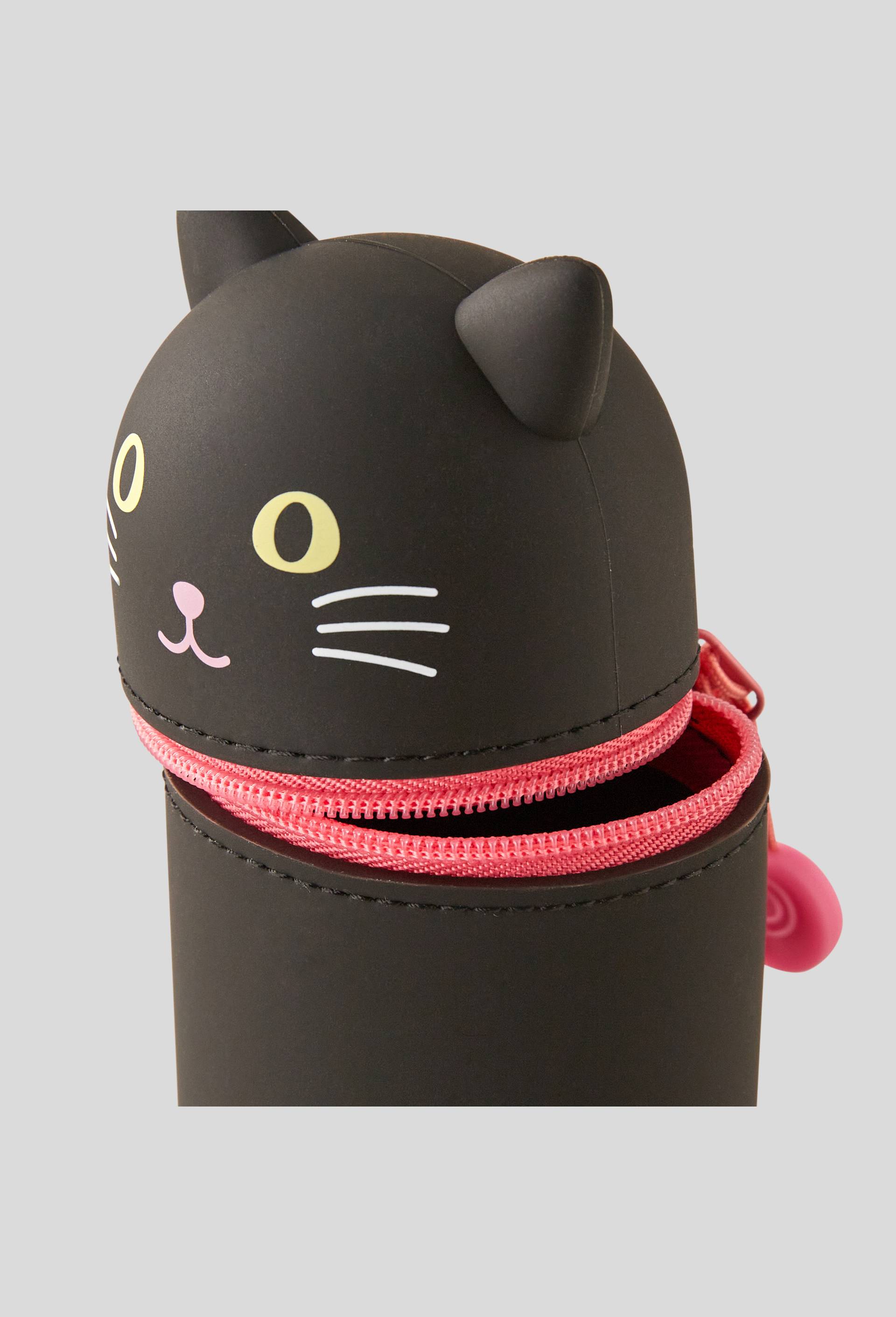Trousse chat, silicone, Noir, large image number 1