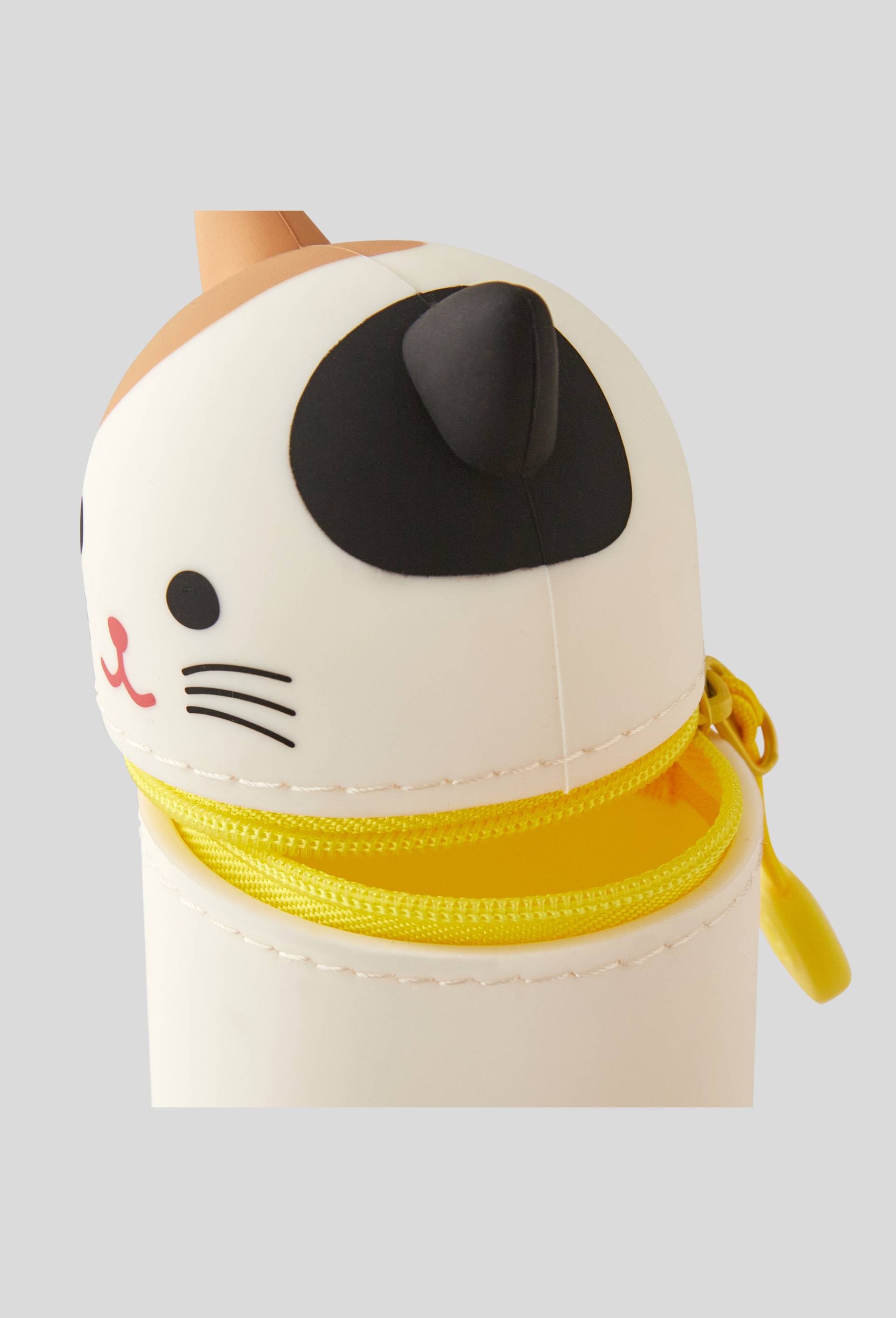 Trousse chat, silicone, Blanc, large image number 1