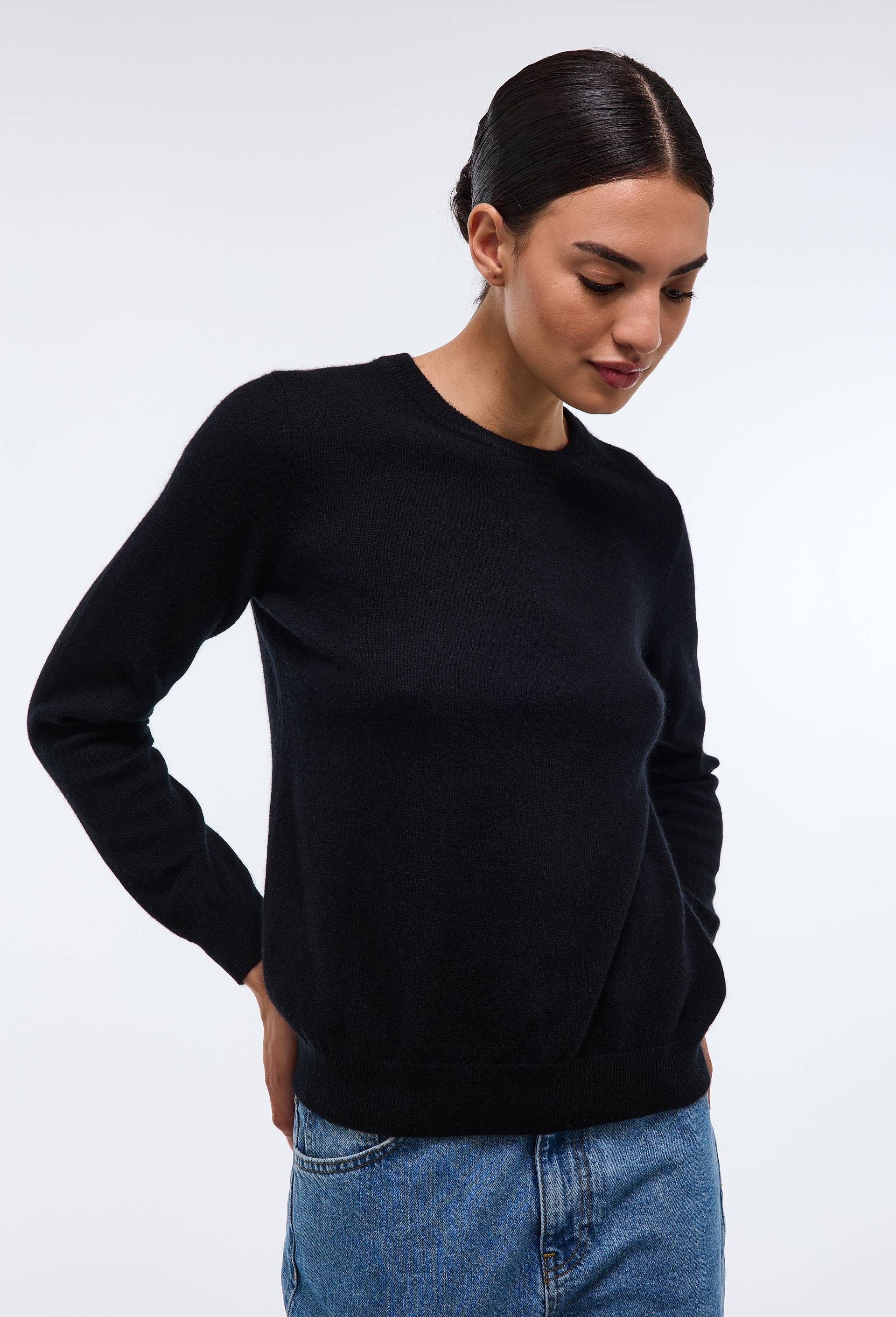 Pull col rond en cachemire - MONOPRIX PREMIUM - Modalova