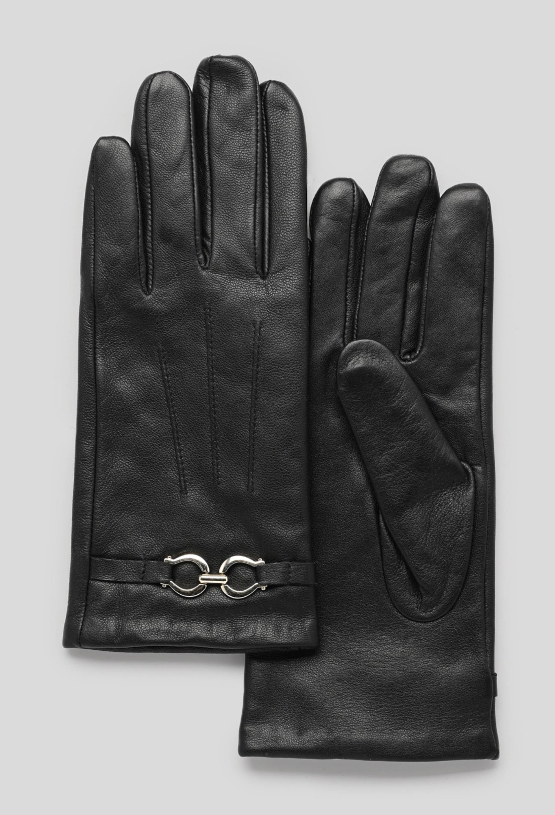 Gants en cuir, Noir, large image number 0.0