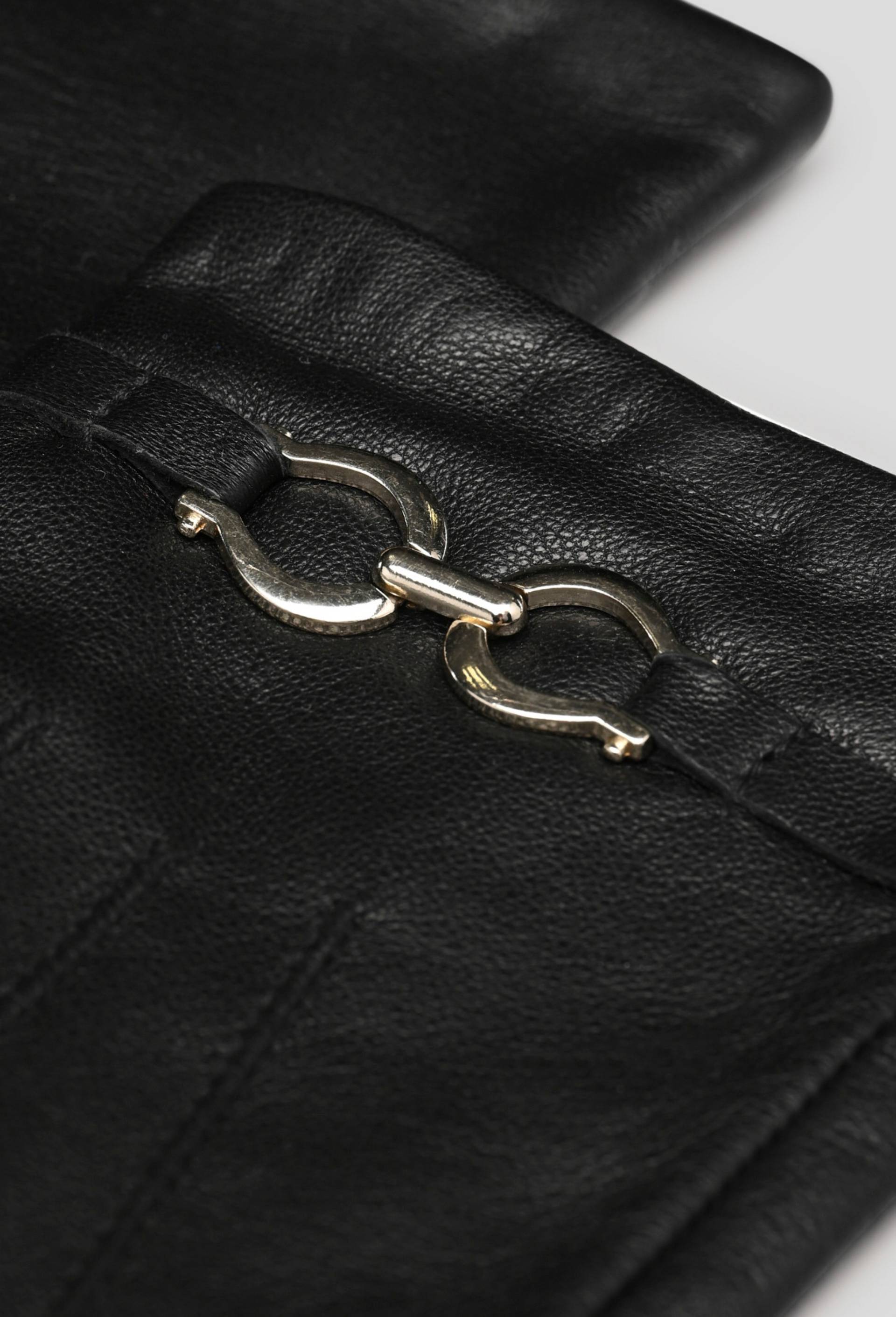 Gants en cuir, Noir, large image number 1.0