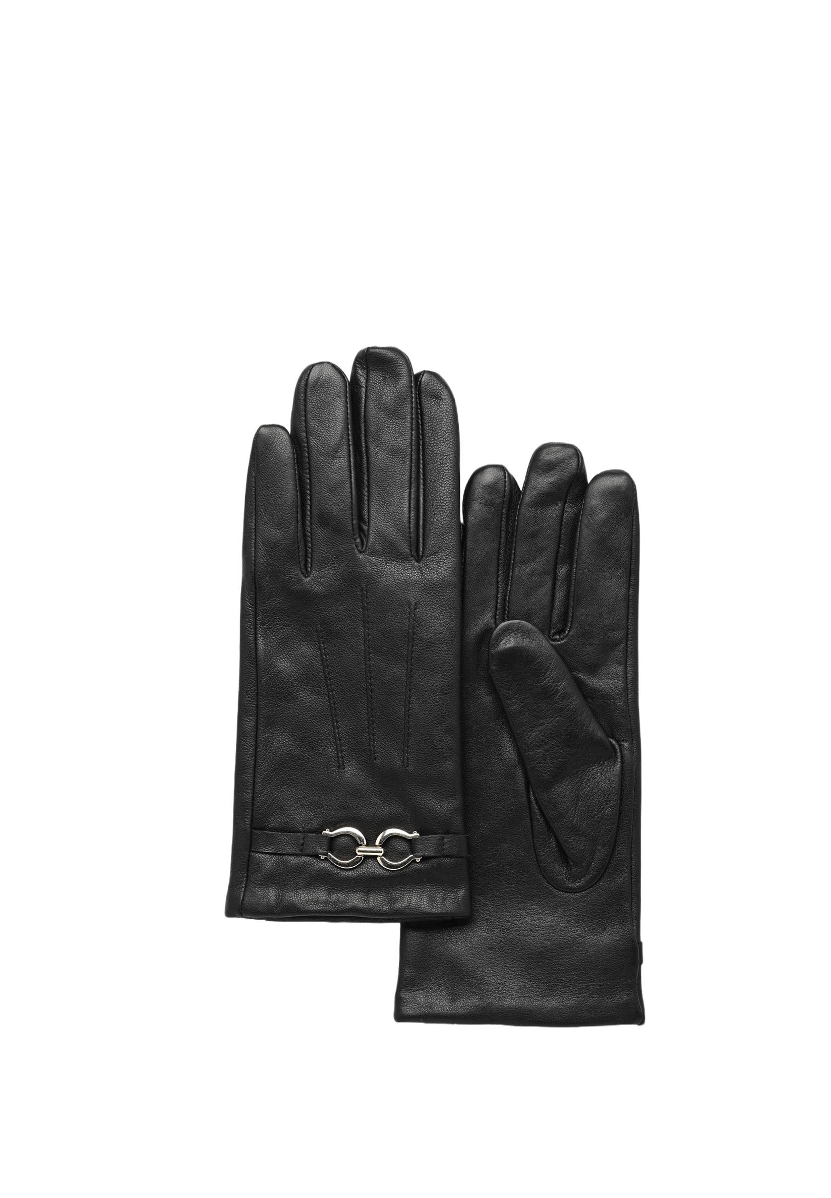 Gants en cuir, Noir, large image number 2.0
