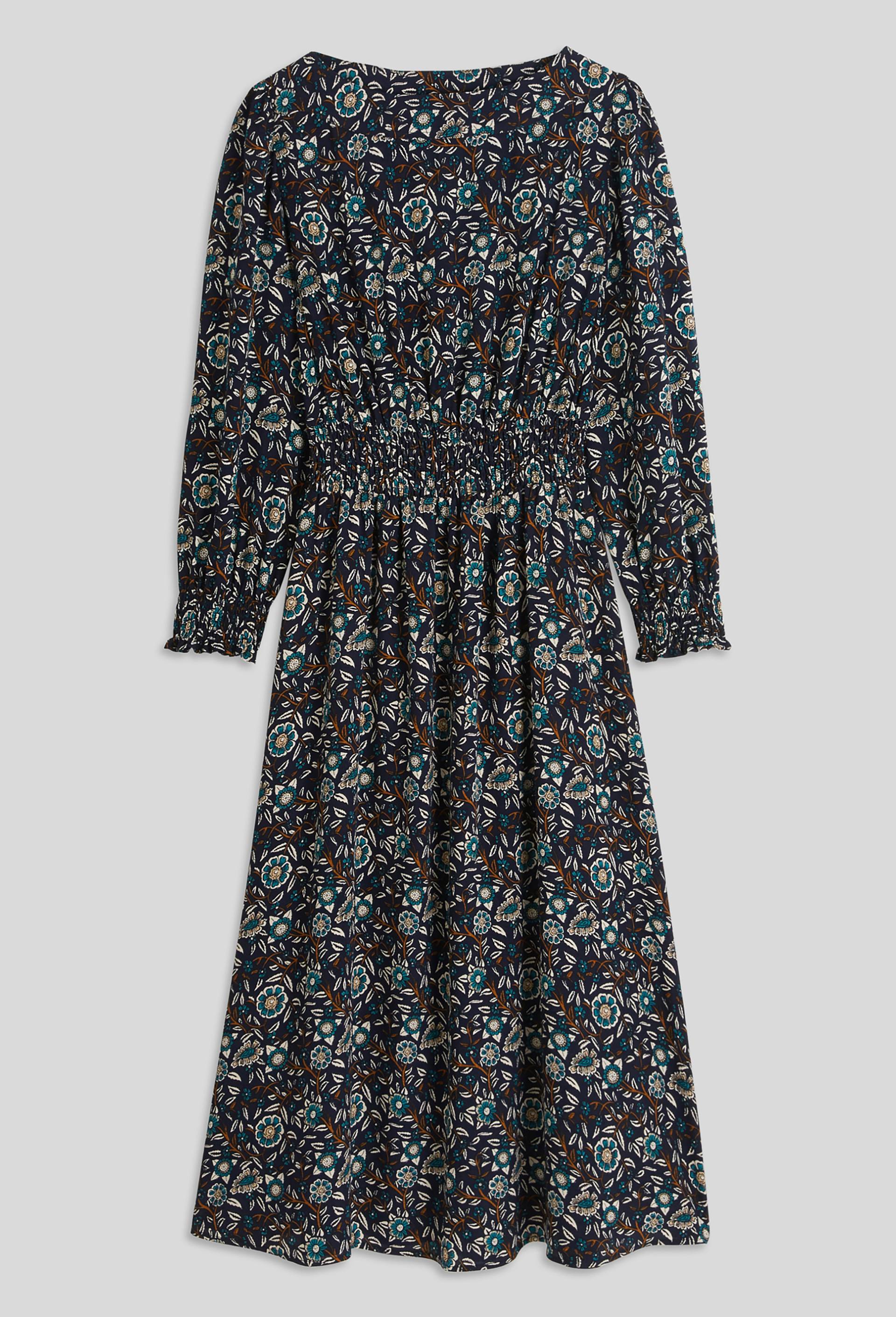 Robe manches longues à imprimé floral, Bleu foncé, large image number 2.0