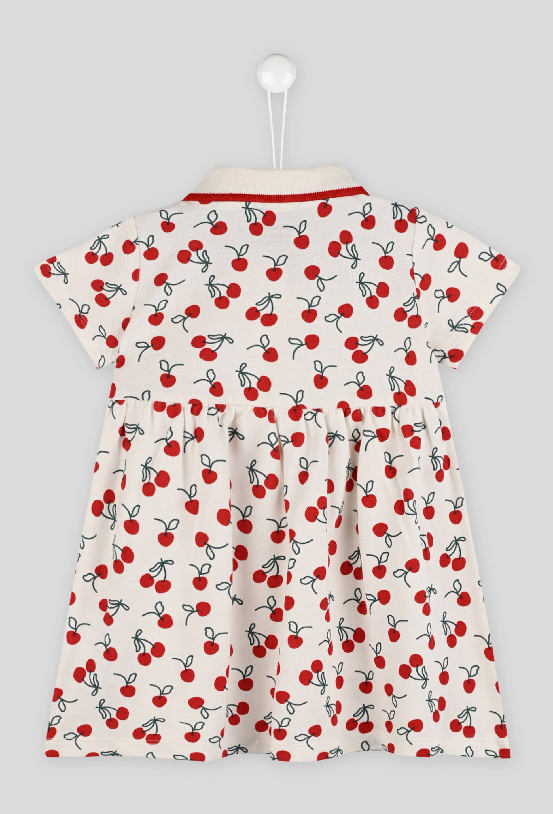 Robe piquée imprimée certifiée Oekotex, Rouge, large image number 1.0